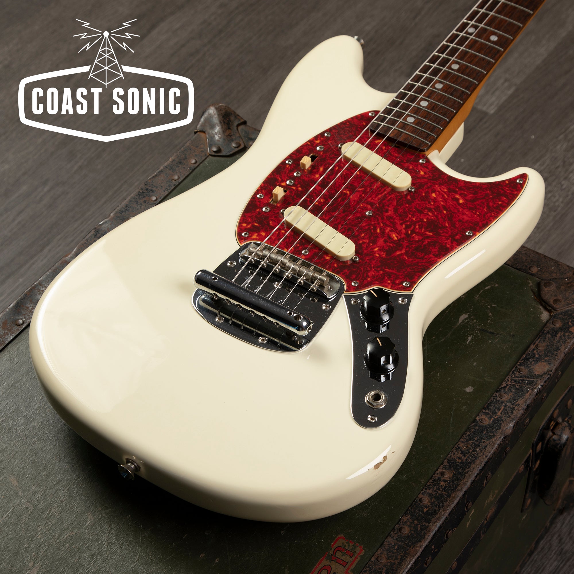 2006 Fender CIJ '65 Mustang Reissue Olympic White MG65 W/ Upgraded Electronics