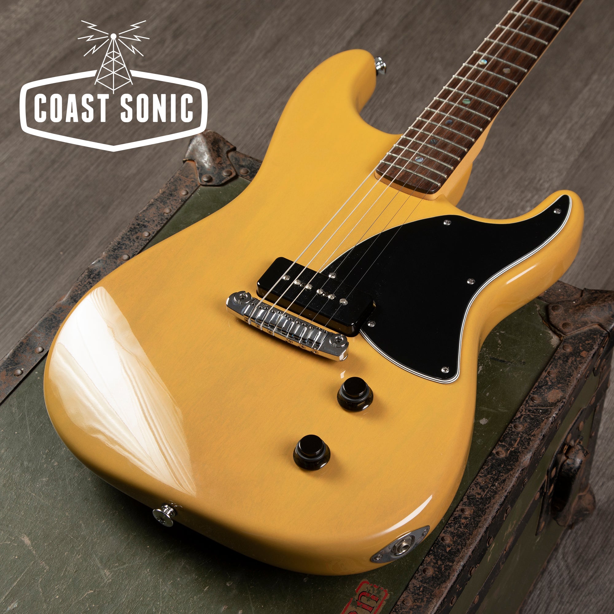 2003 Fender American Stratosonic Dove I USA TV Yellow Junior