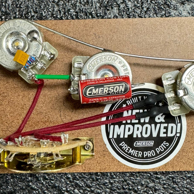 Emerson Custom Blender 5-Way Strat Prewired Kit 500k - Premier Pro