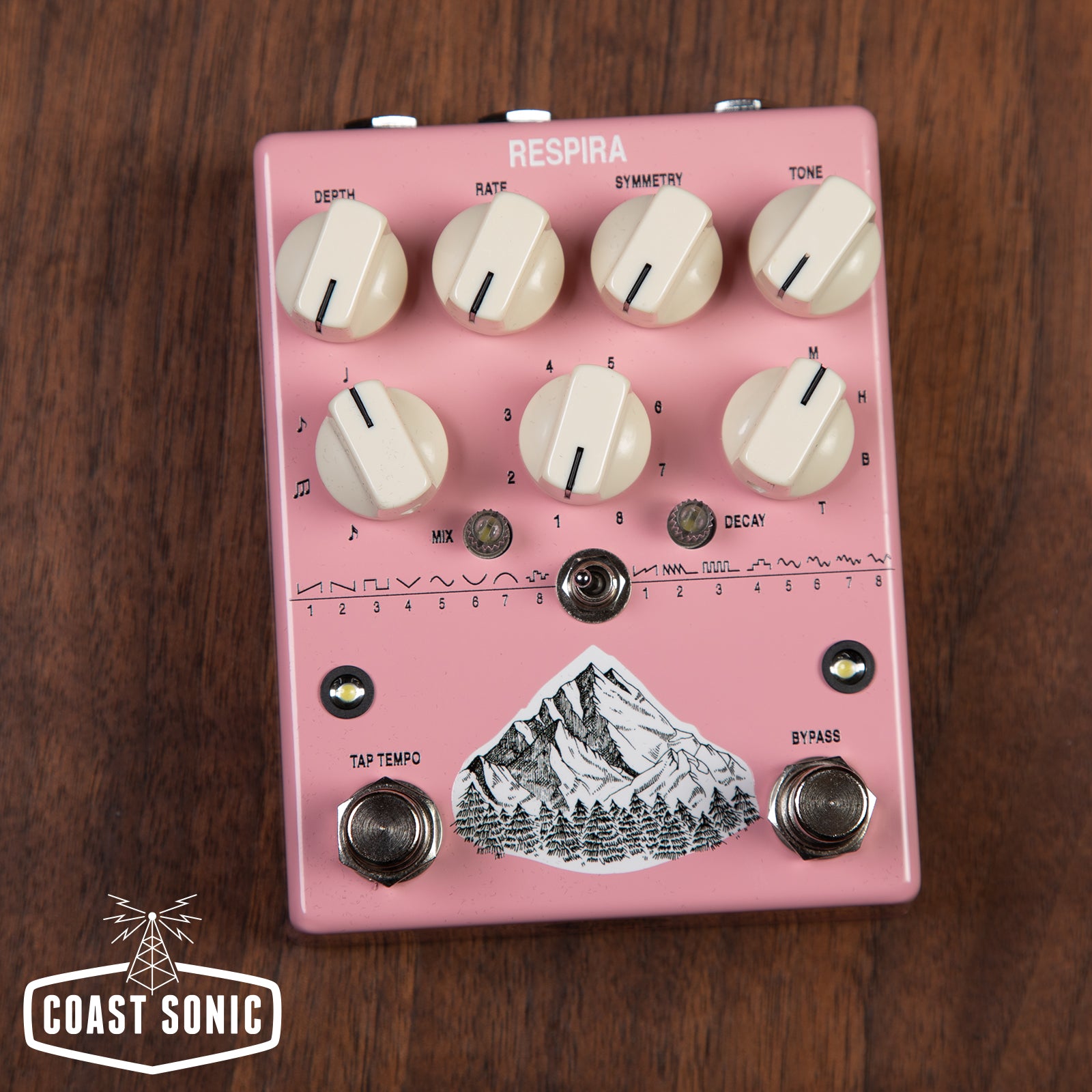 AC Noises Respira Shimmer Reverb + Multimode LFO Tremolo *Pink*