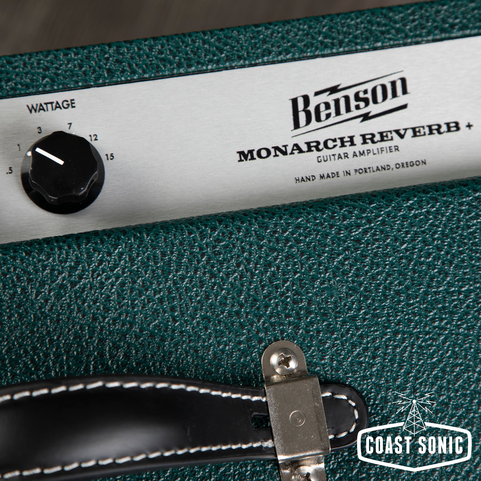 Benson Monarch Reverb+ with tube power scaling (green)