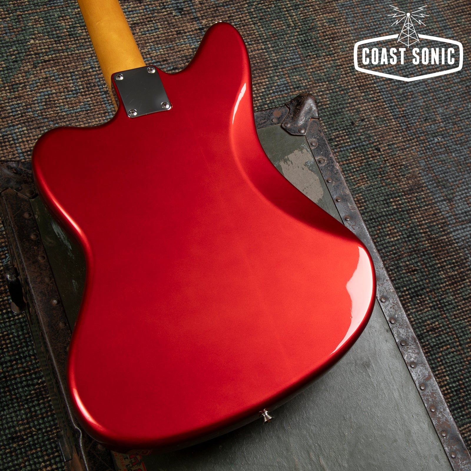 1998 Fender '62 Reissue Jaguar JG66-85MH Candy Apple Red w/ Matching Headstock CIJ