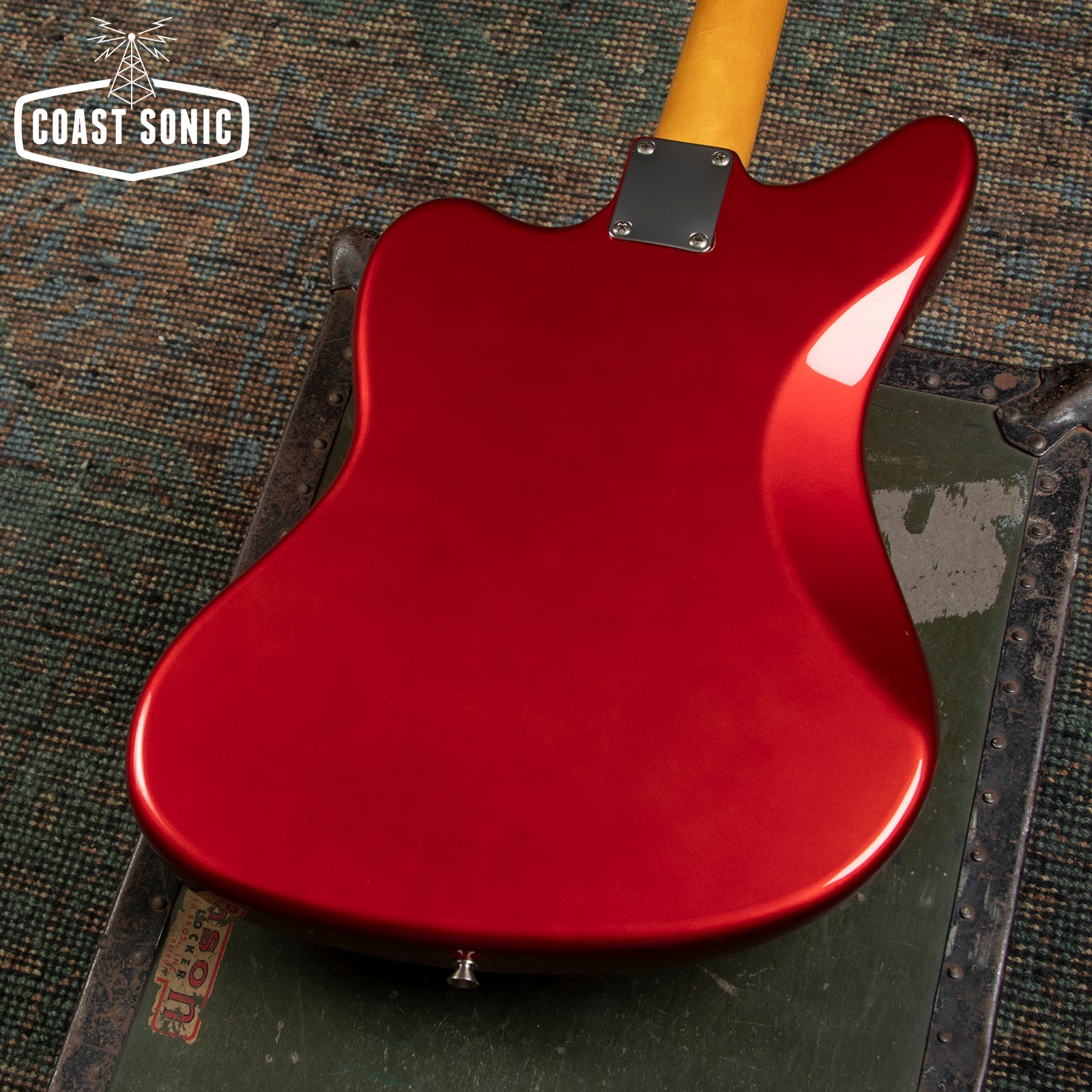 1998 Fender '62 Reissue Jaguar JG66-85MH Candy Apple Red w/ Matching Headstock CIJ