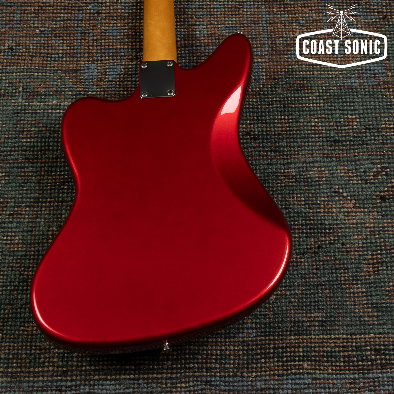 1998 Fender '62 Reissue Jaguar JG66-85MH Candy Apple Red w/ Matching Headstock CIJ