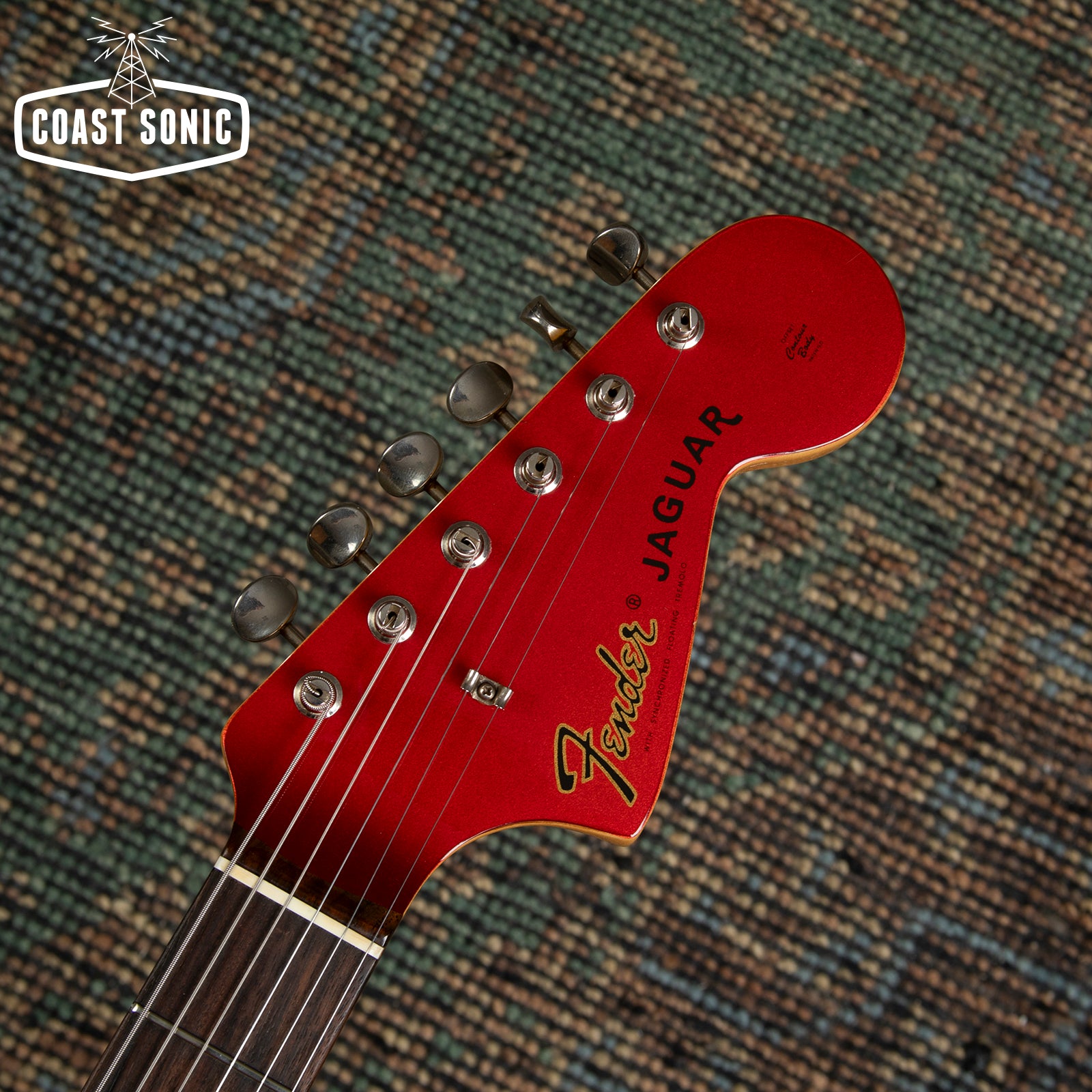 1998 Fender '62 Reissue Jaguar JG66-85MH Candy Apple Red w/ Matching Headstock CIJ