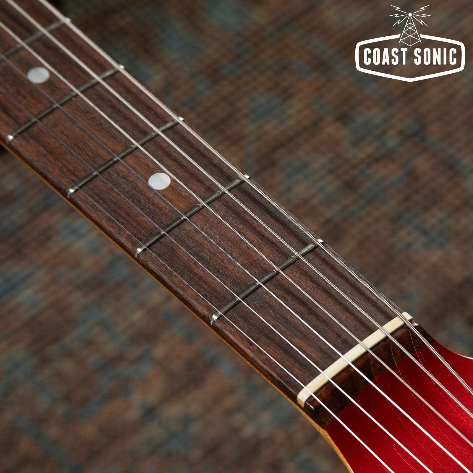 1998 Fender '62 Reissue Jaguar JG66-85MH Candy Apple Red w/ Matching Headstock CIJ