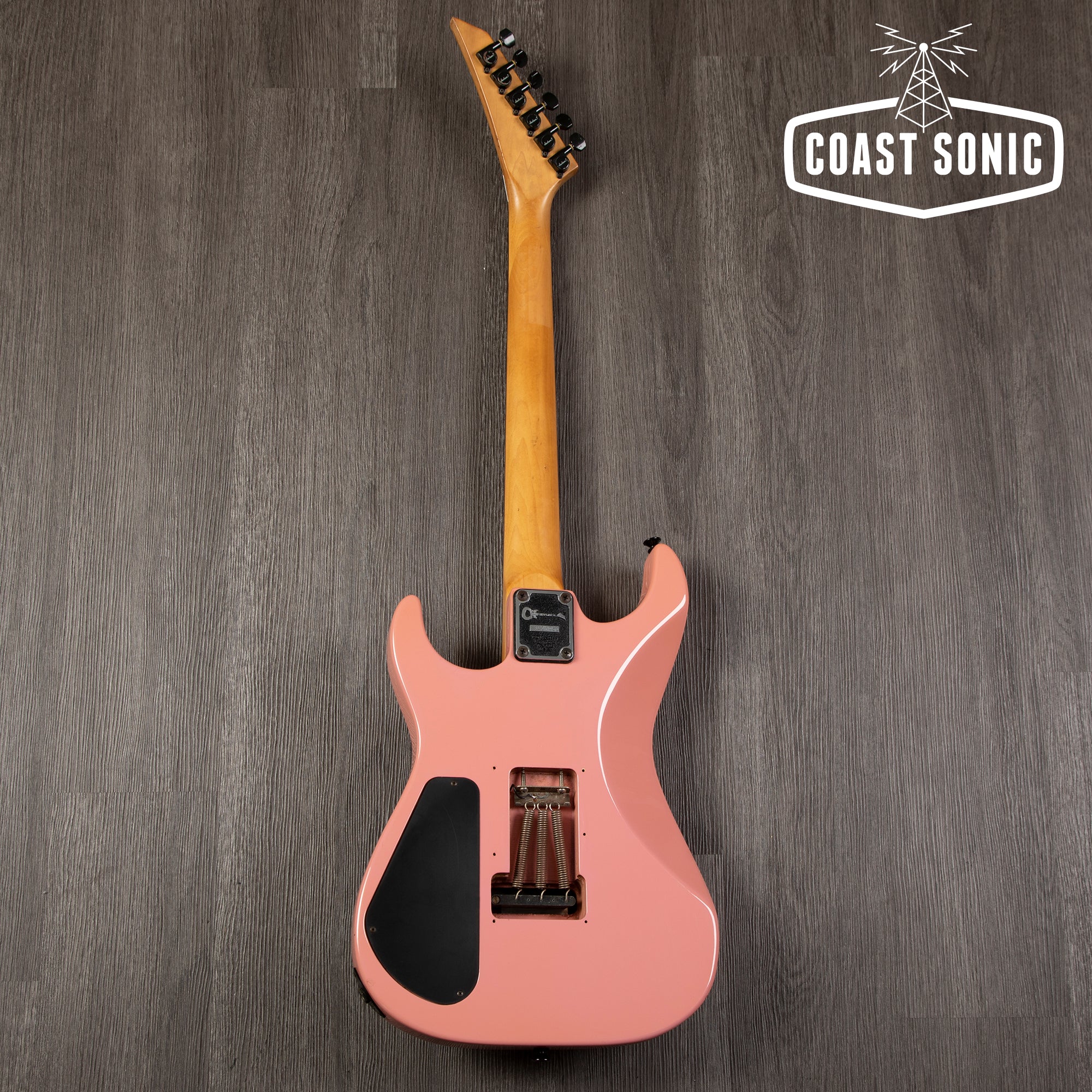 1990 Charvel by Jackson DK-065-SSH Model 3 Superstrat Shell Pink made in Japan