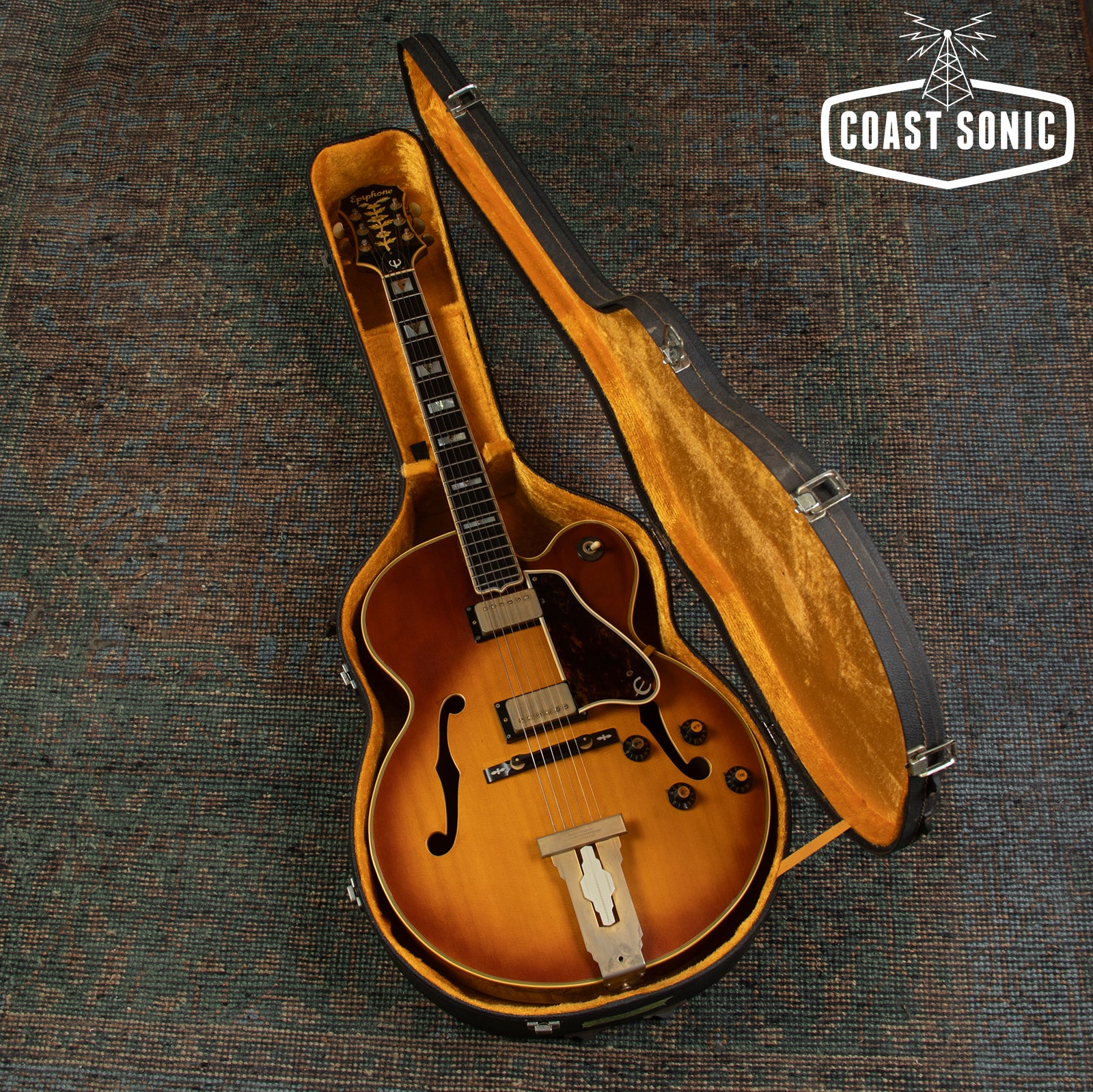 Vintage 1976 Epiphone Emperor Blue Label Made in Japan