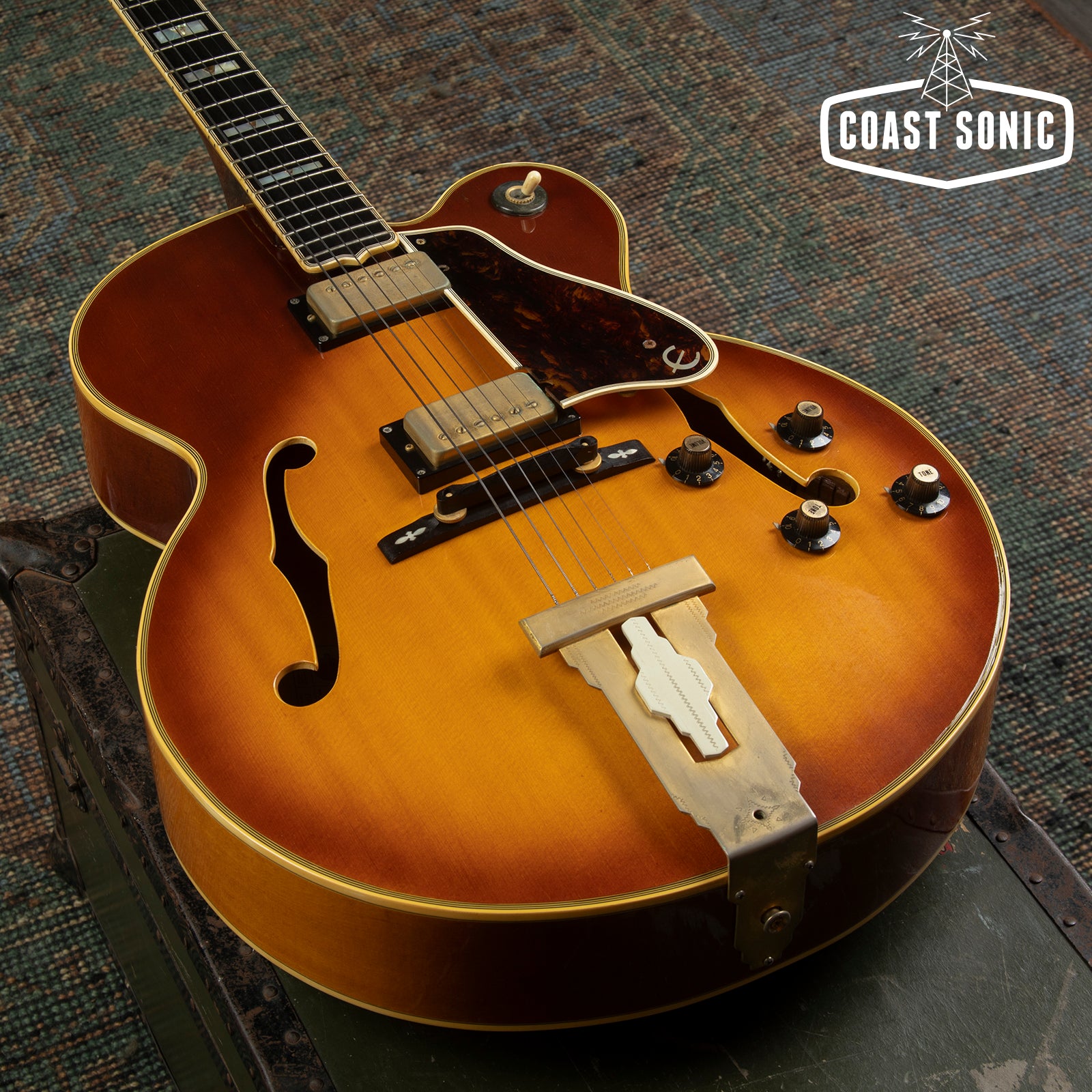 Vintage 1976 Epiphone Emperor Blue Label Made in Japan