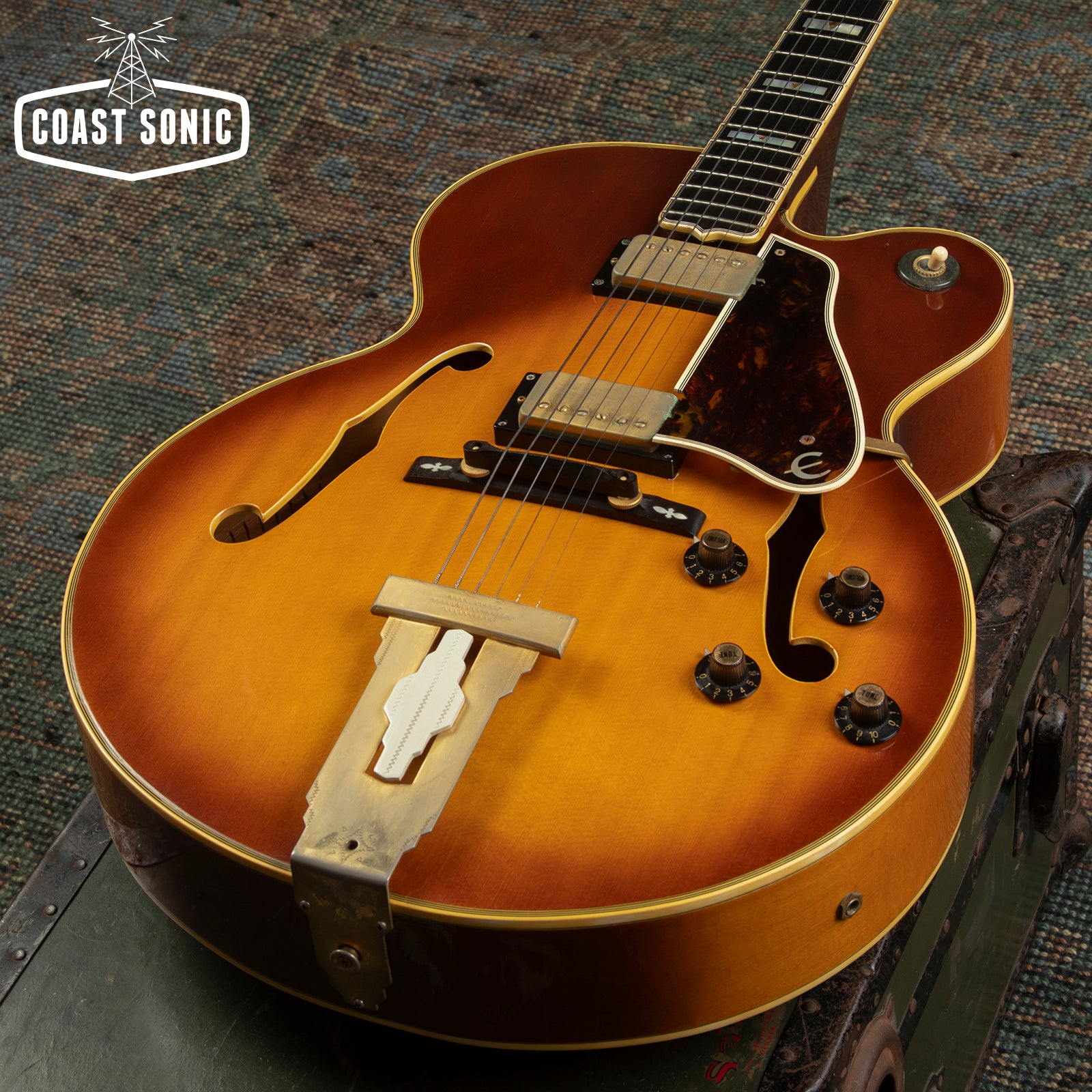 Vintage 1976 Epiphone Emperor Blue Label Made in Japan