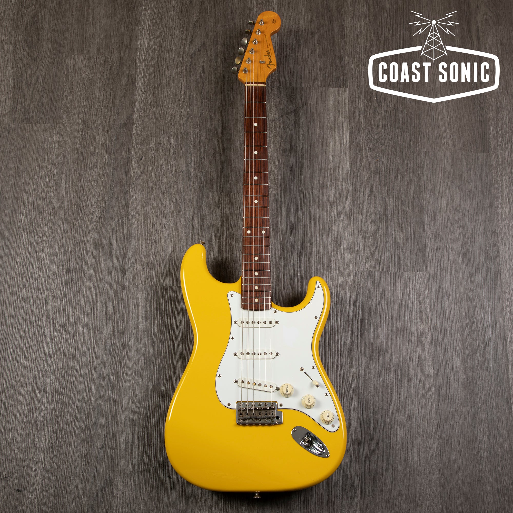 2008 Fender '62 Reissue Stratocaster ST62-TX MIJ W/USA Texas Specials Rare "Rebel Yellow"