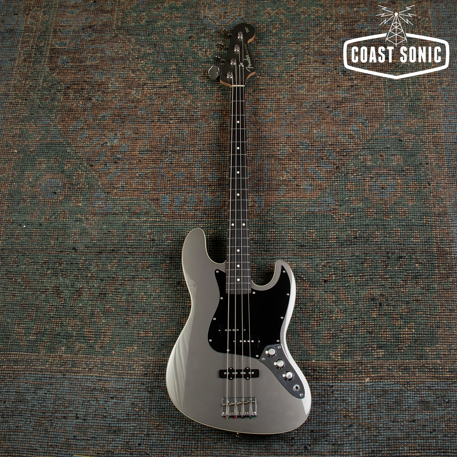 2010 Fender Aerodyne Jazz Bass PJ Made in Japan - Dolphin Grey w/ Matching Headstock