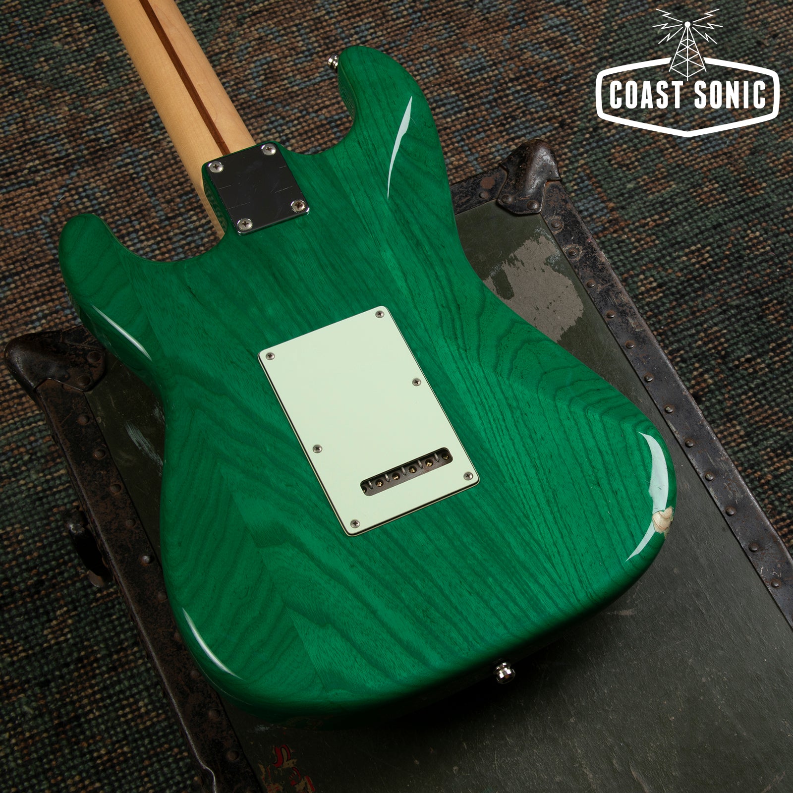 2012 Fender ST57 Ash Stratocaster Transparent Green MIJ - 22 Frets