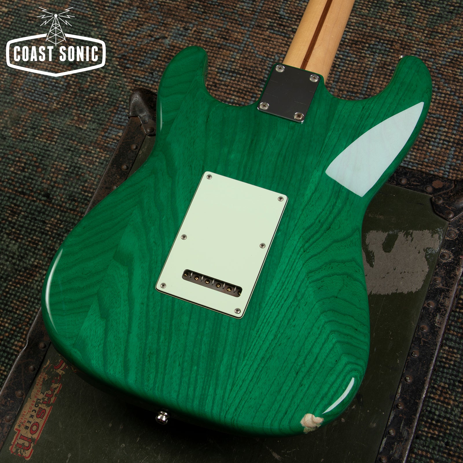 2012 Fender ST57 Ash Stratocaster Transparent Green MIJ - 22 Frets