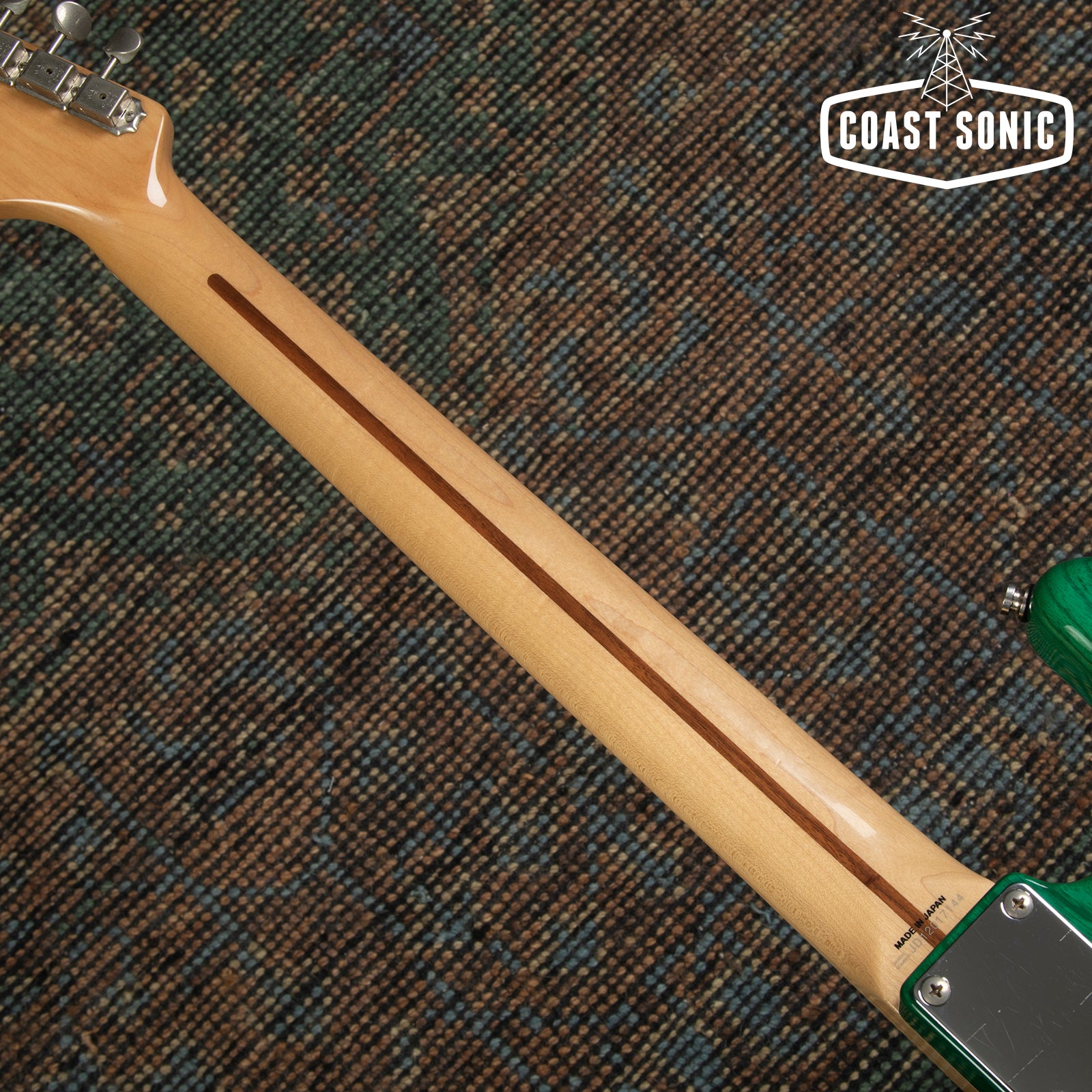 2012 Fender ST57 Ash Stratocaster Transparent Green MIJ - 22 Frets