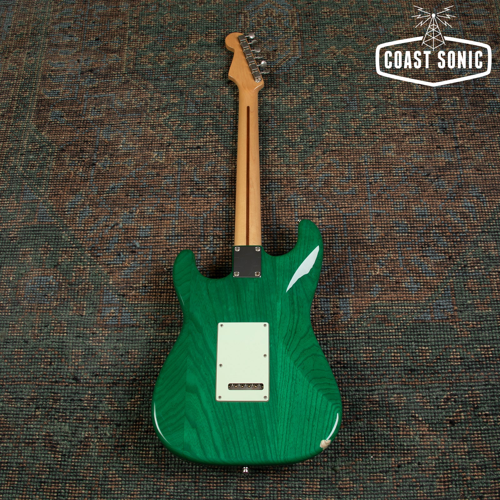 2012 Fender ST57 Ash Stratocaster Transparent Green MIJ - 22 Frets