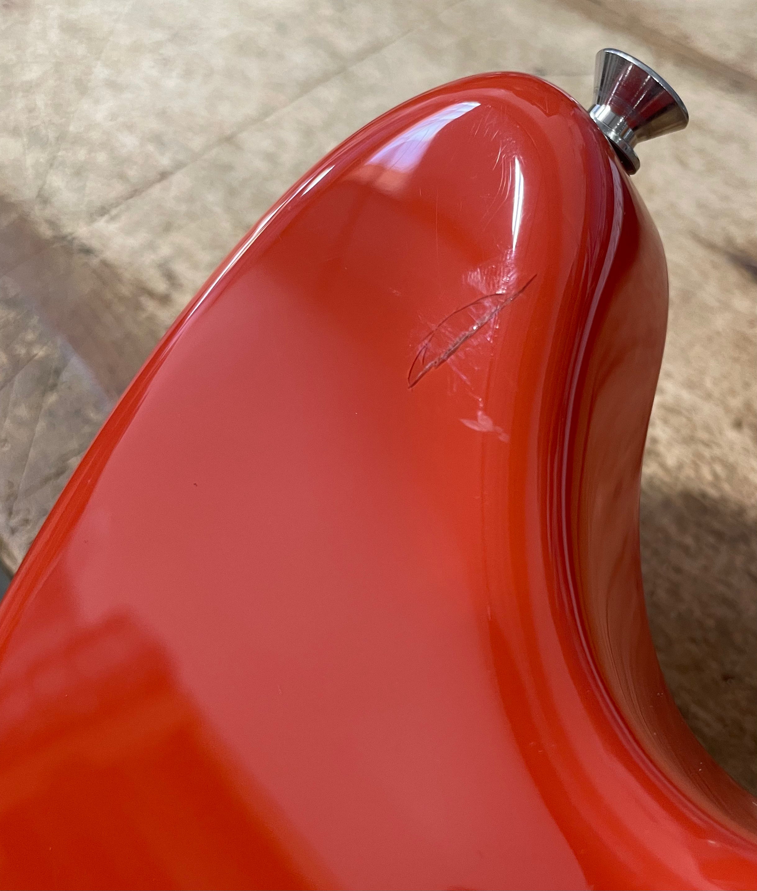 2012 Fender Mustang MG73-M4 Fiesta Red w/ Competition Stripe and Matching Headstock MIJ