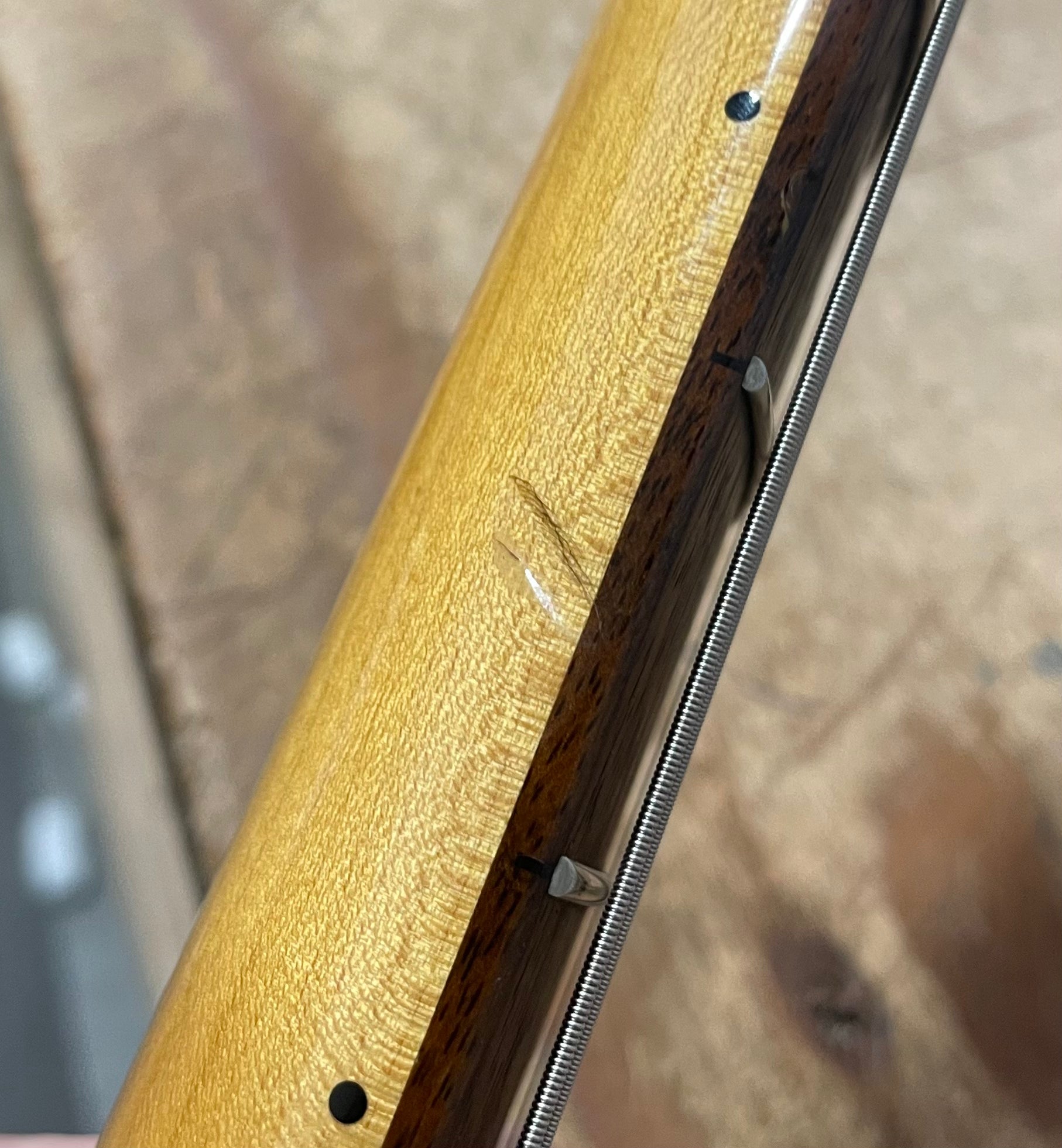 2012 Fender Mustang MG73-M4 Fiesta Red w/ Competition Stripe and Matching Headstock MIJ