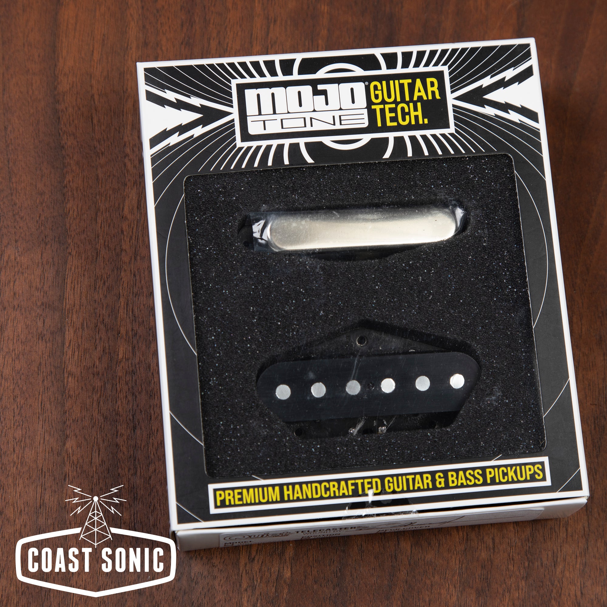 Mojotone Quiet Coil Broadcaster Tele Pickup Set Chrome