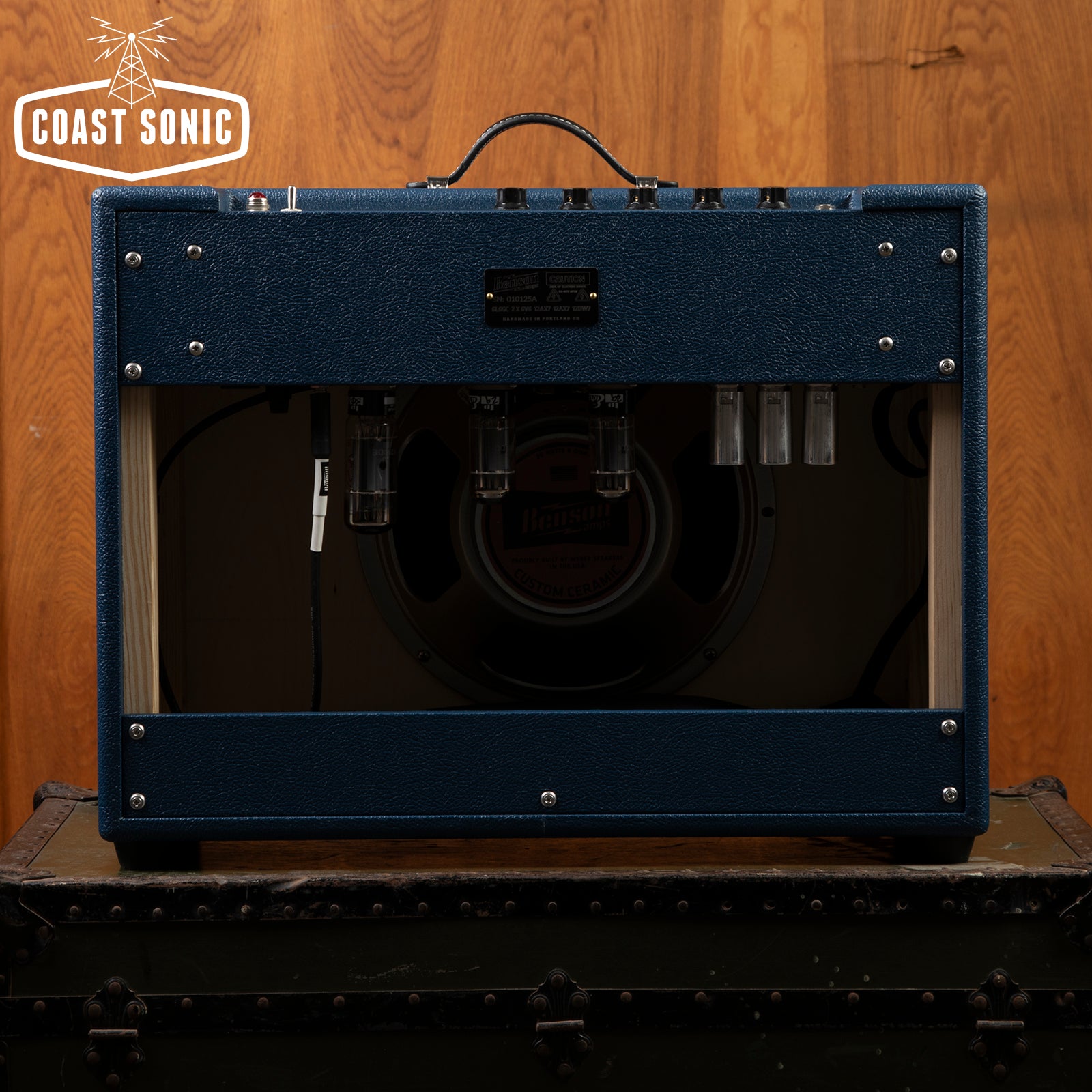 Benson Monarch Reverb+ with tube power scaling (Navy)