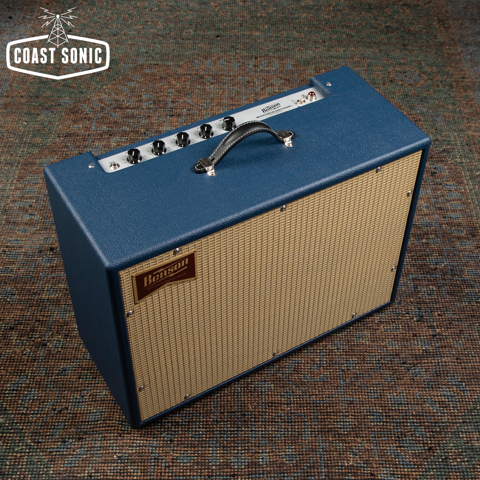 Benson Monarch Reverb+ with tube power scaling (Navy)