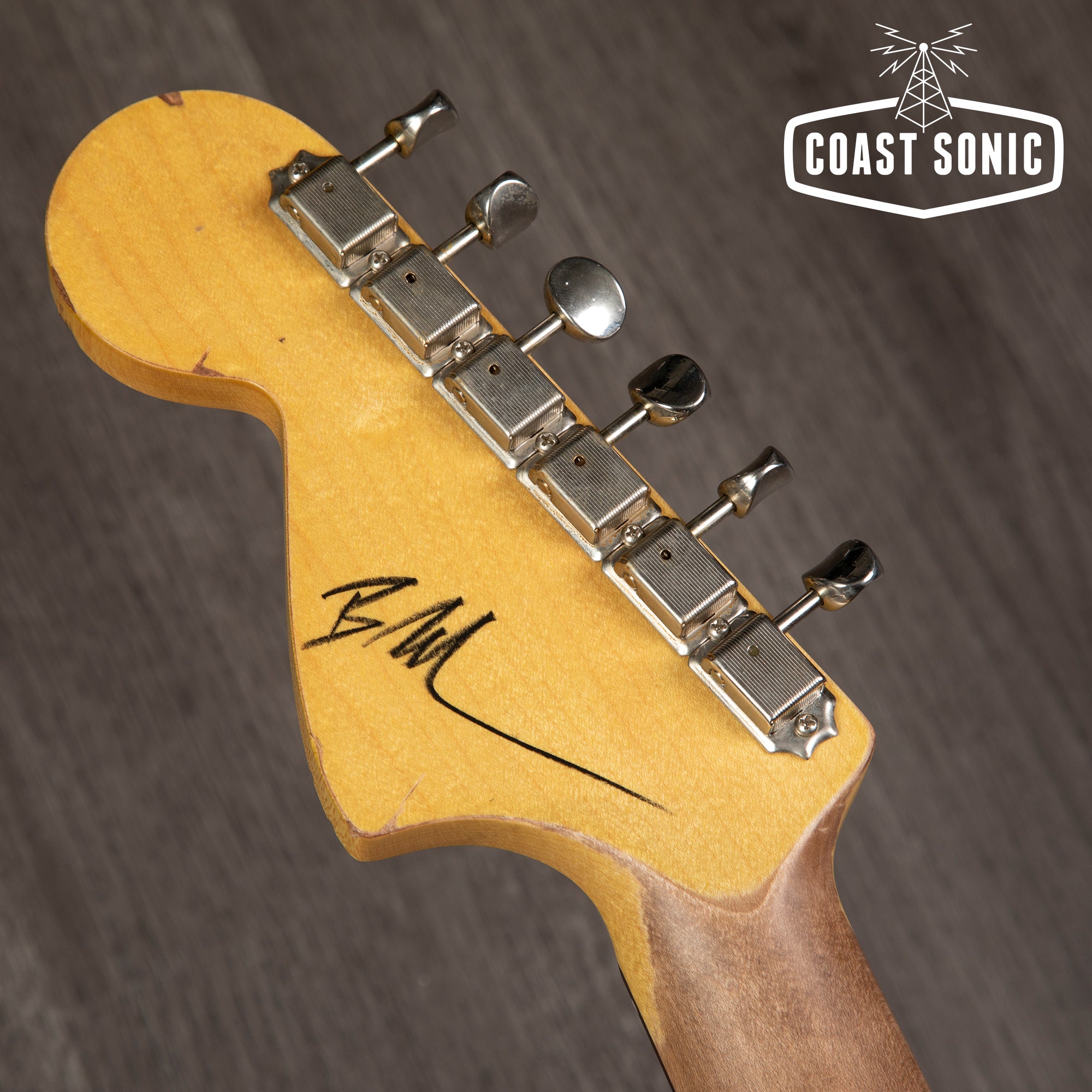 Nash Guitars S-67 Dakota Red, Large CBS headstock, heavy relic