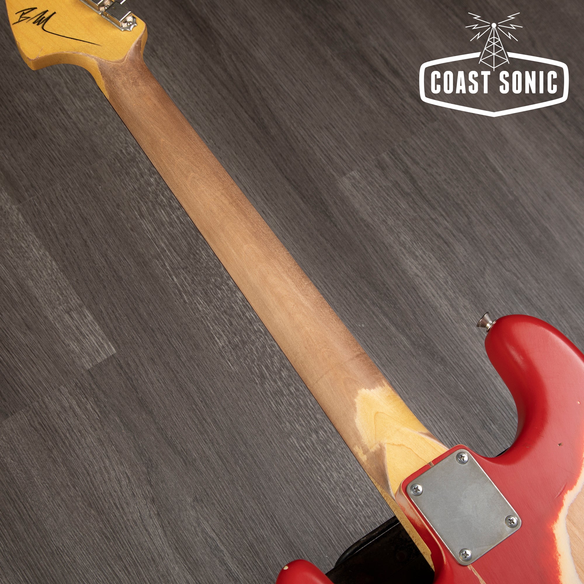 Nash Guitars S-67 Dakota Red, Large CBS headstock, heavy relic