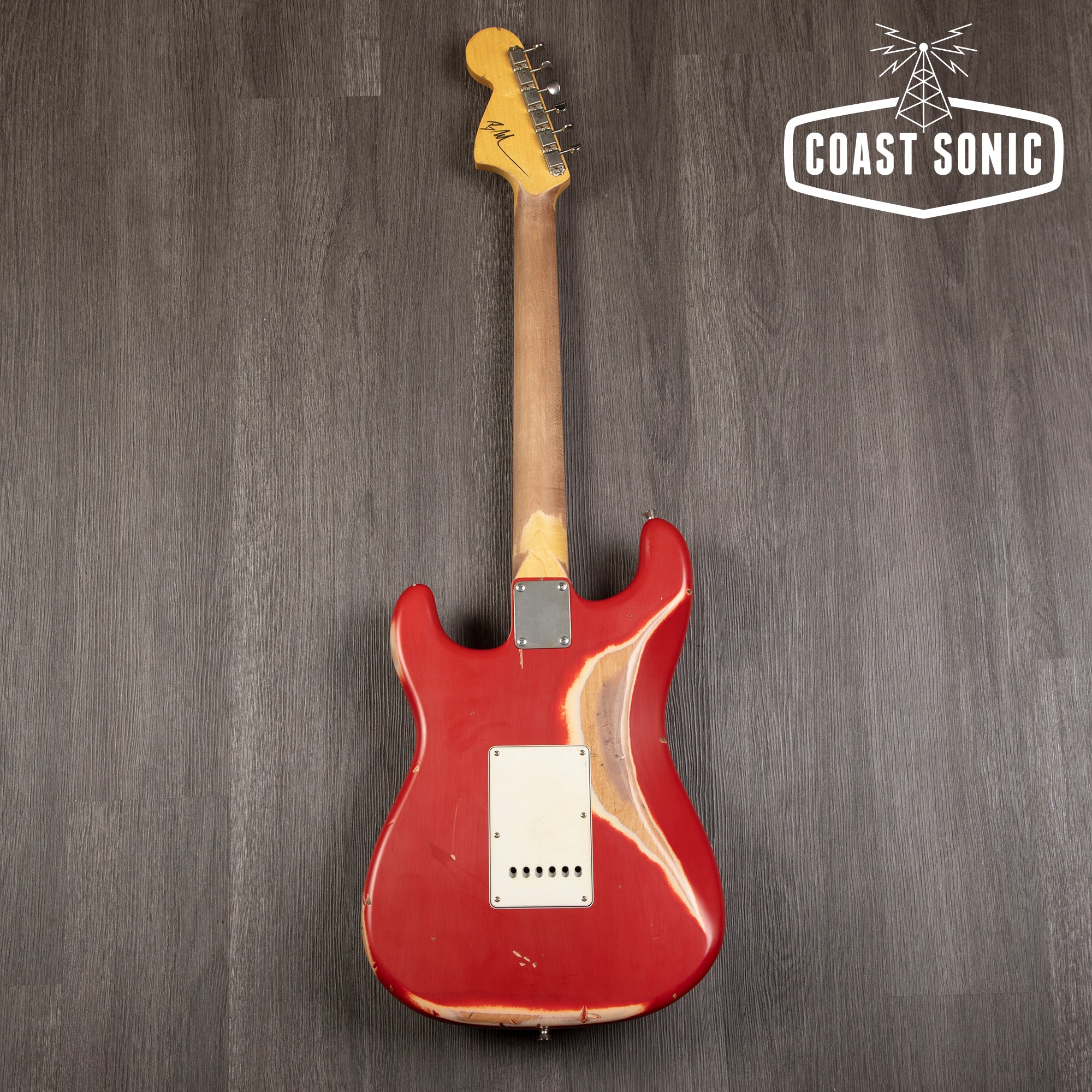 Nash Guitars S-67 Dakota Red, Large CBS headstock, heavy relic