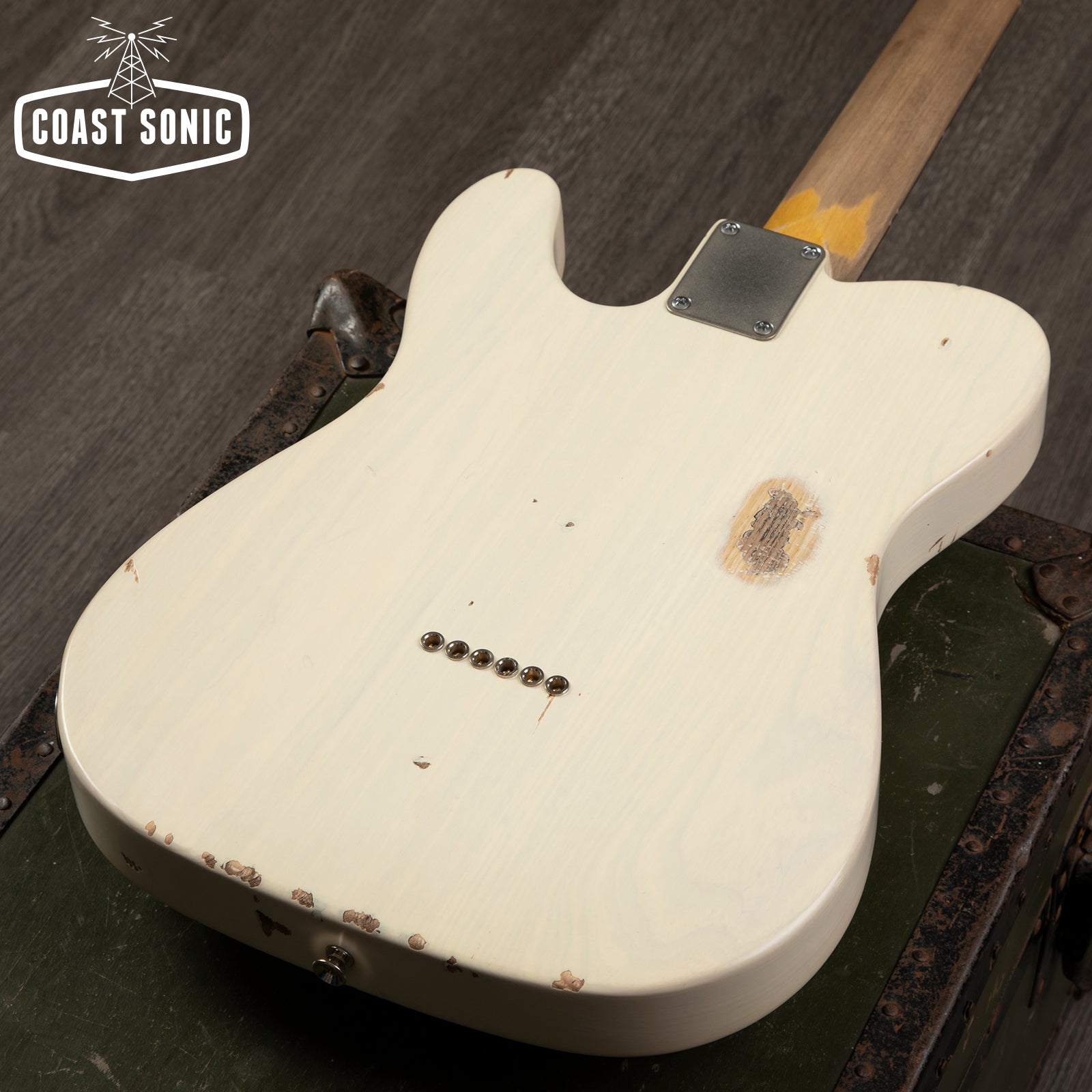 Nash Guitars T-63 Ash body Mary Kay White Medium Relic