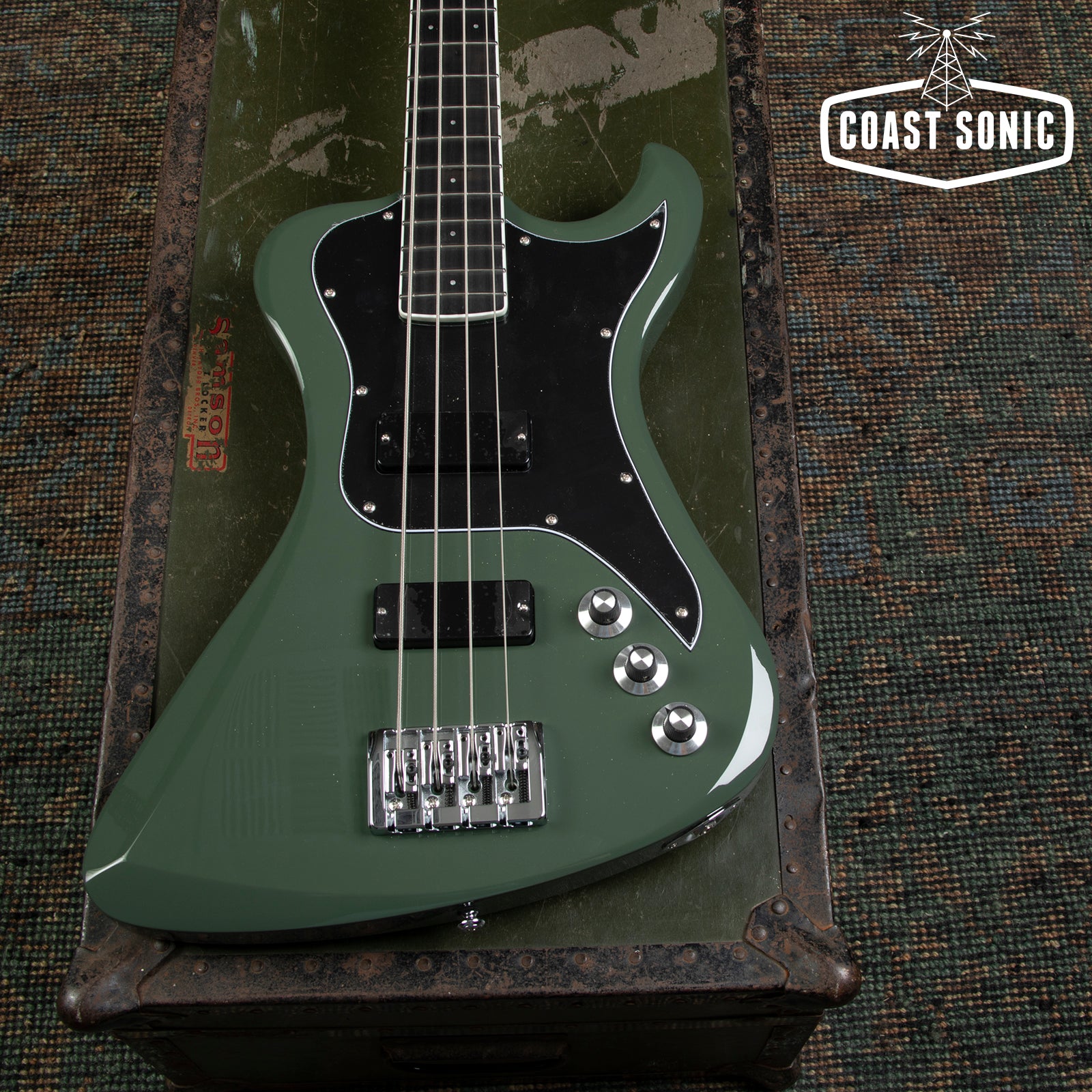 Dunable Guitars R2 DE Bass - Olive Green