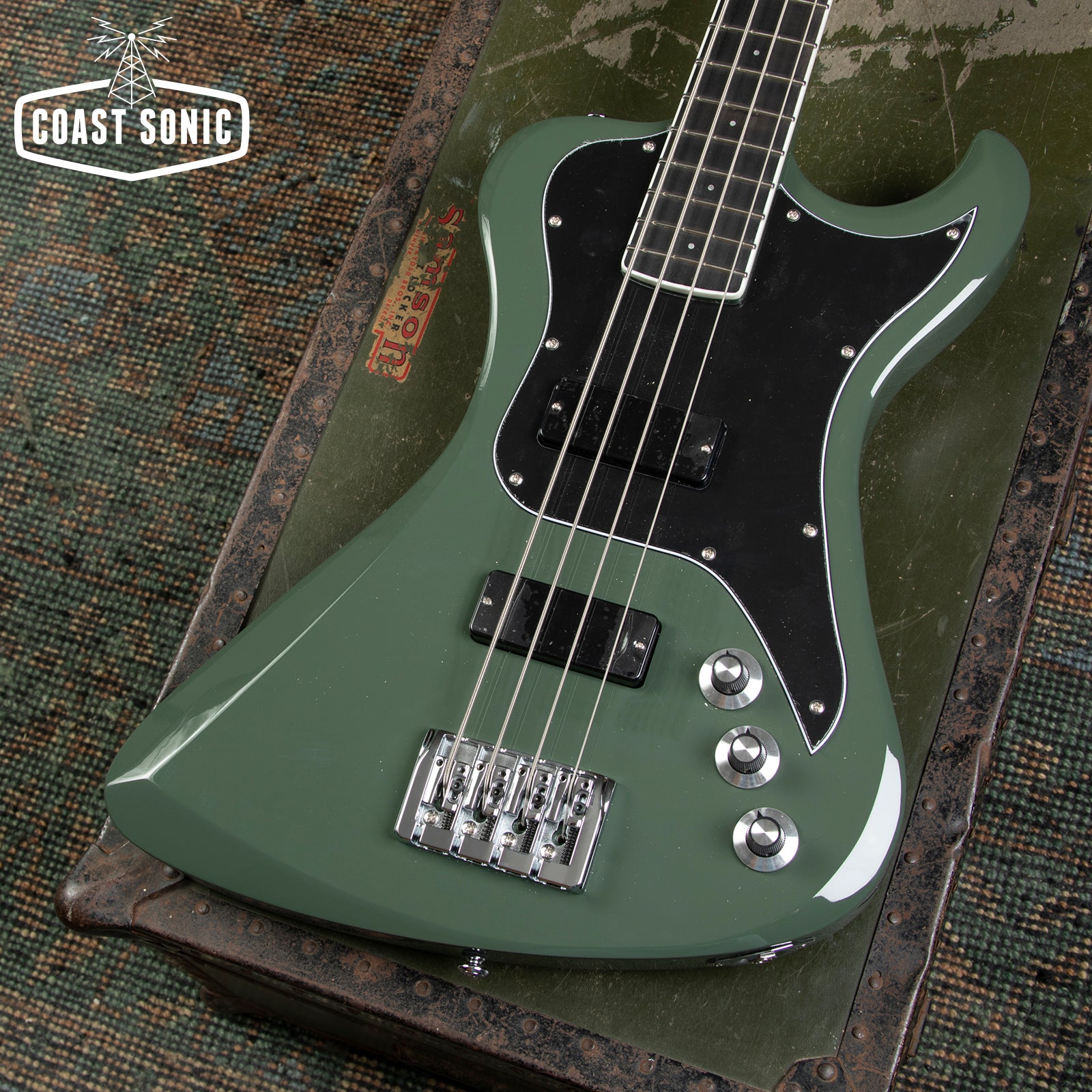 Dunable Guitars R2 DE Bass - Olive Green