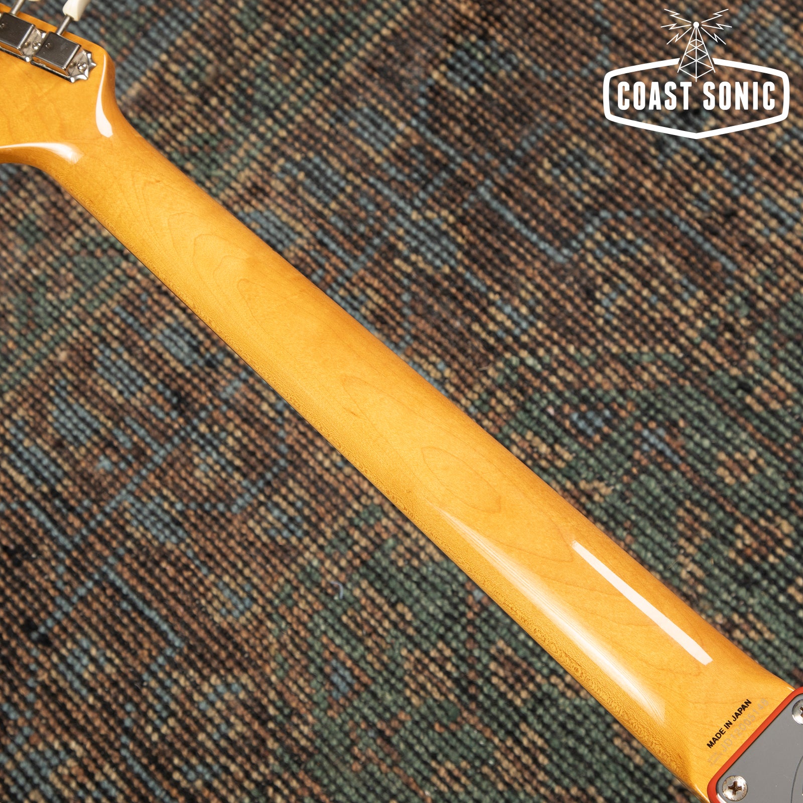 2012 Fender Mustang MG73-M4 Fiesta Red w/ Competition Stripe and Matching Headstock MIJ