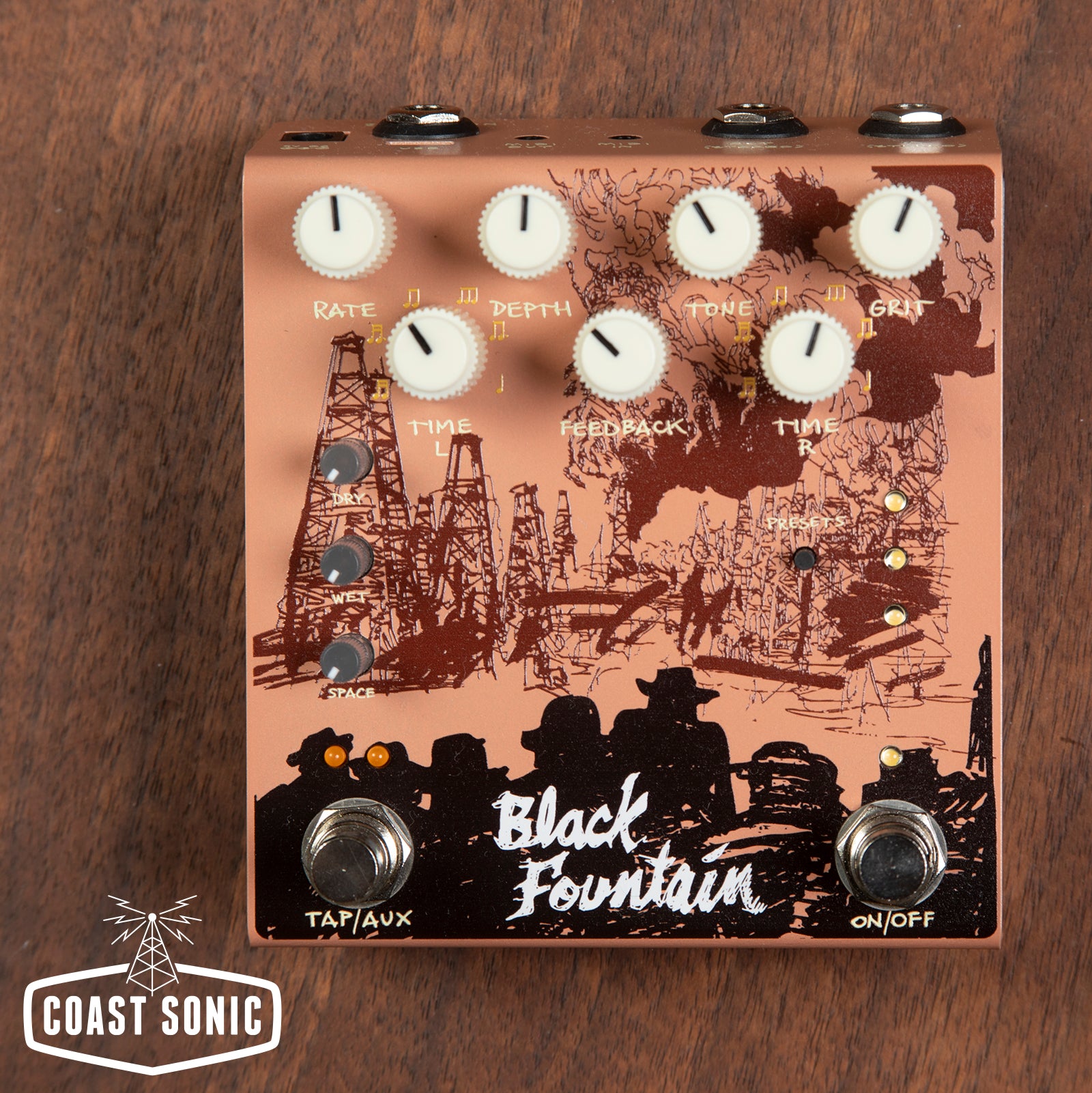 Old Blood Noise Endeavors Black Fountain Stereo - Terracotta