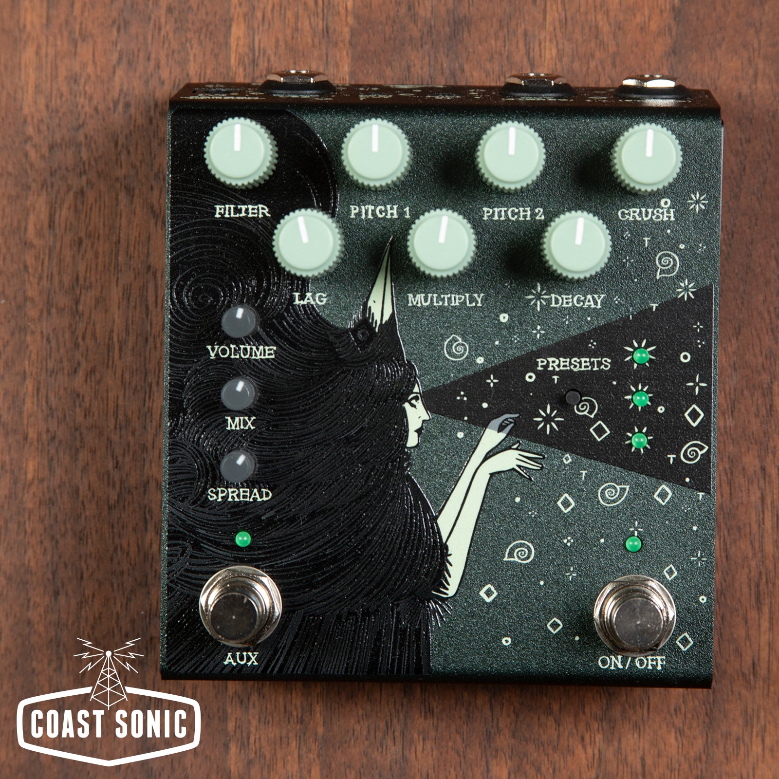 Old Blood Noise Endeavors Dark Star Stereo Soundscape Reverb *Galaxy Green*