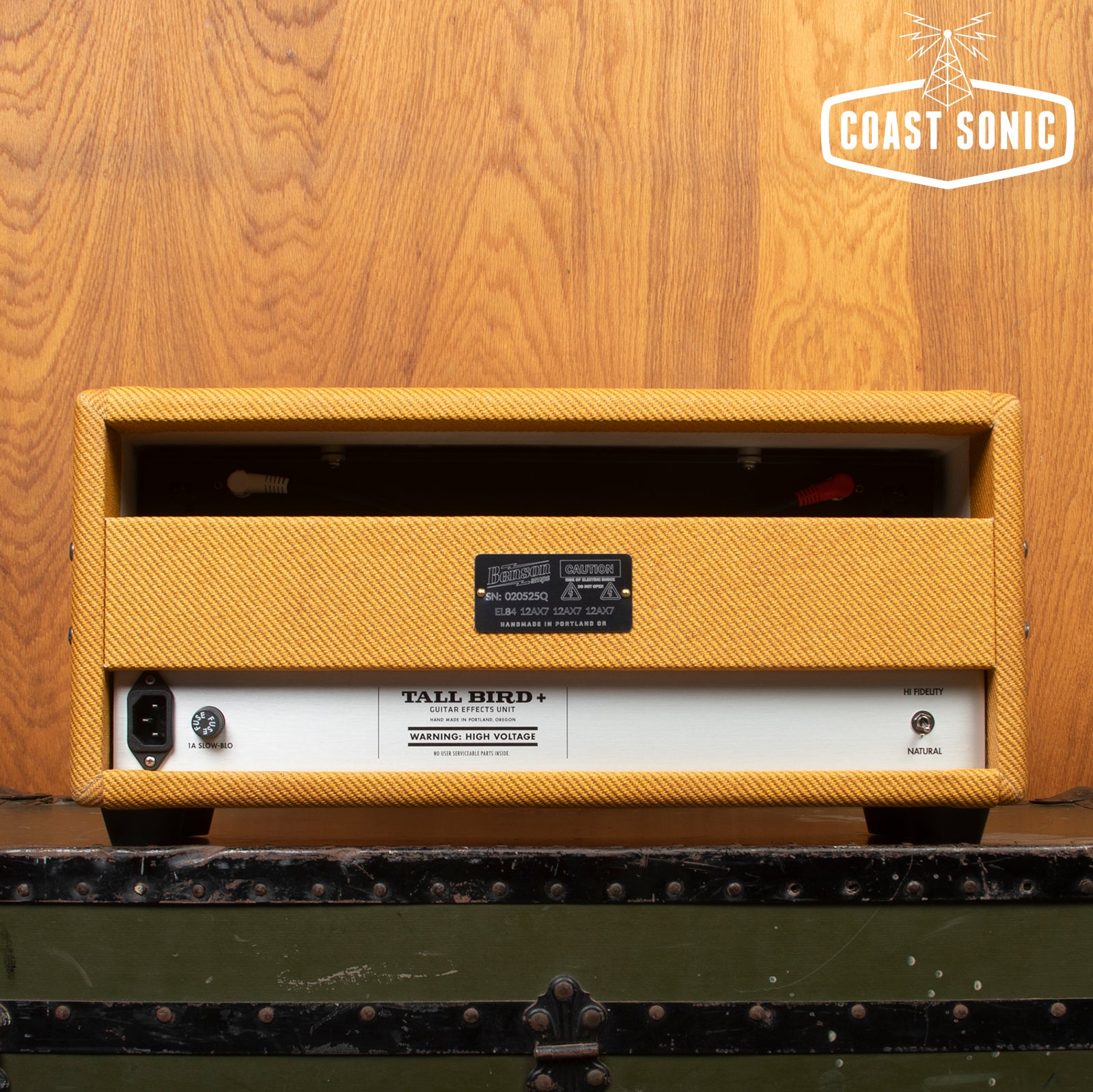 Benson Tall Bird Plus Tube-Driven Reverb and Tremolo - Tweed w/ Oxblood Grill