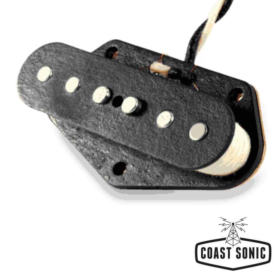 Lindy Fralin Blues Special Tele Pickup Set Raw Nickel Open-Top