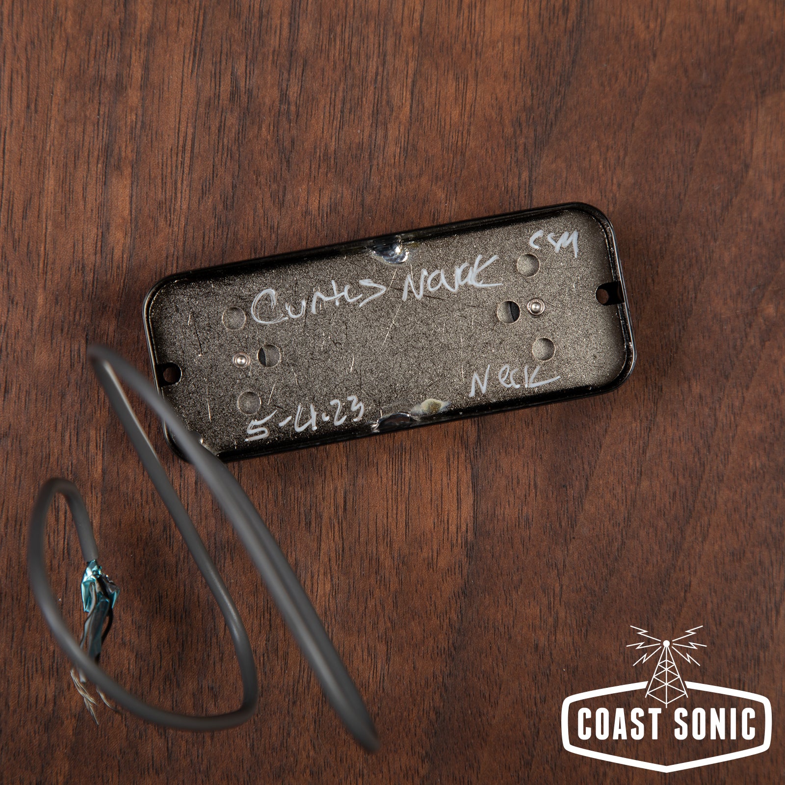 Curtis Novak Goldfoil S-Grille Black Soapbar Neck Pickup