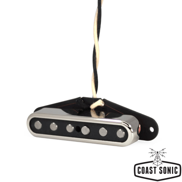 Lindy Fralin High Output Tele Pickup Set Polished Nickel OpenTop