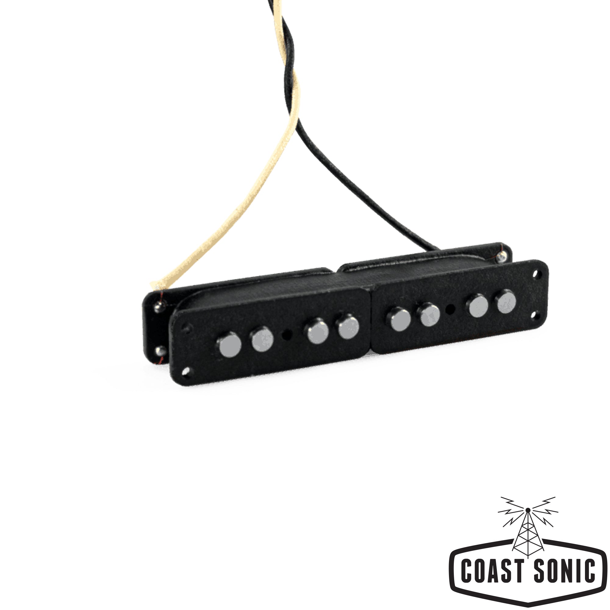 Lindy Fralin Split Jazz Bass Pickup Set Black
