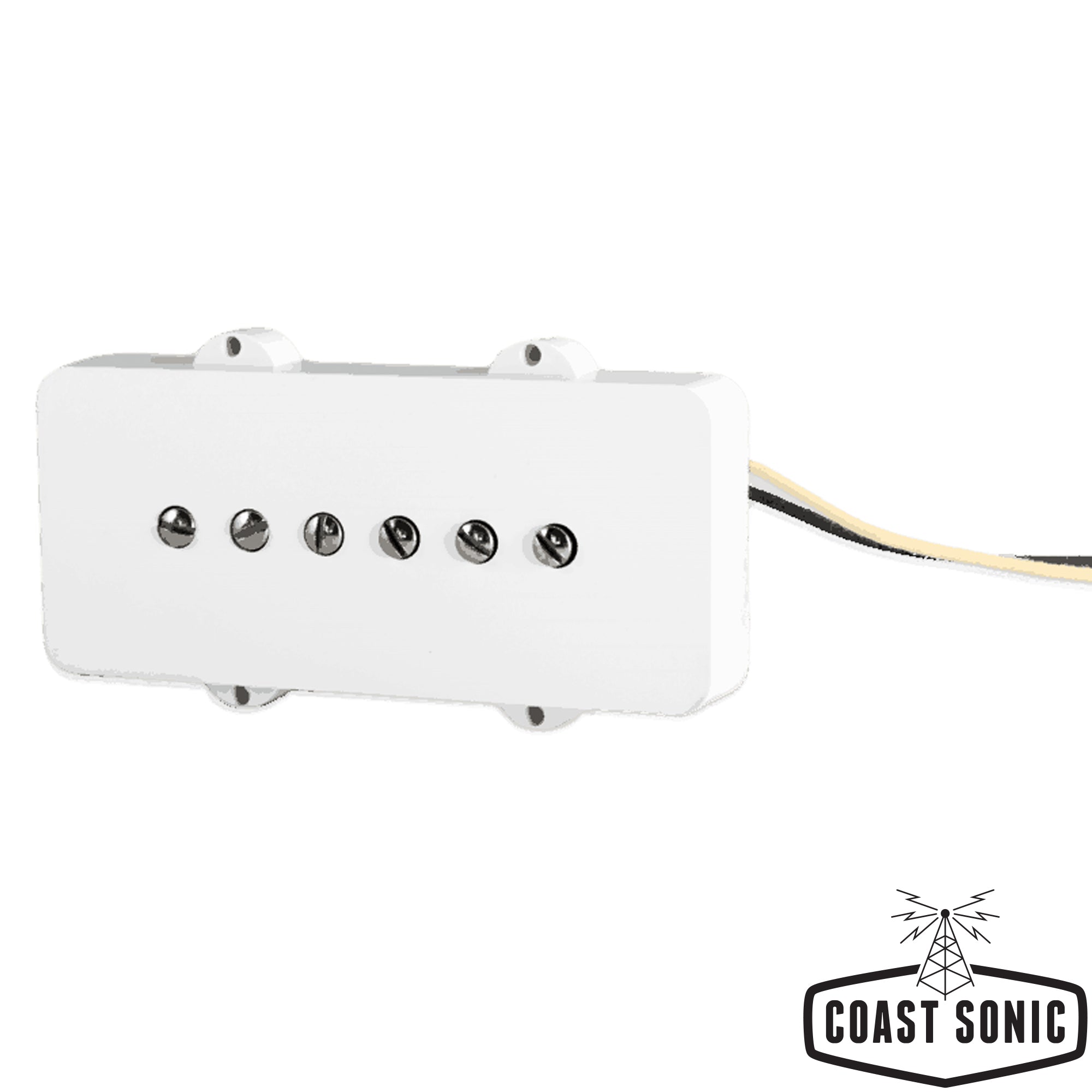 Lindy Fralin Steel Pole Jazzmaster Pickup Set White