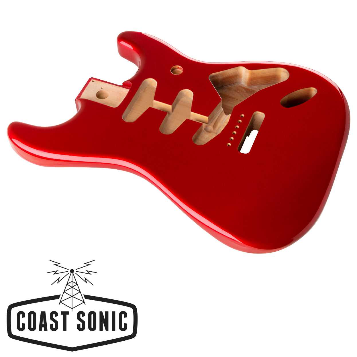 Fender Classic Series 60's Stratocaster SSS Alder Body-Vintage Bridge Mount- Candy Apple Red