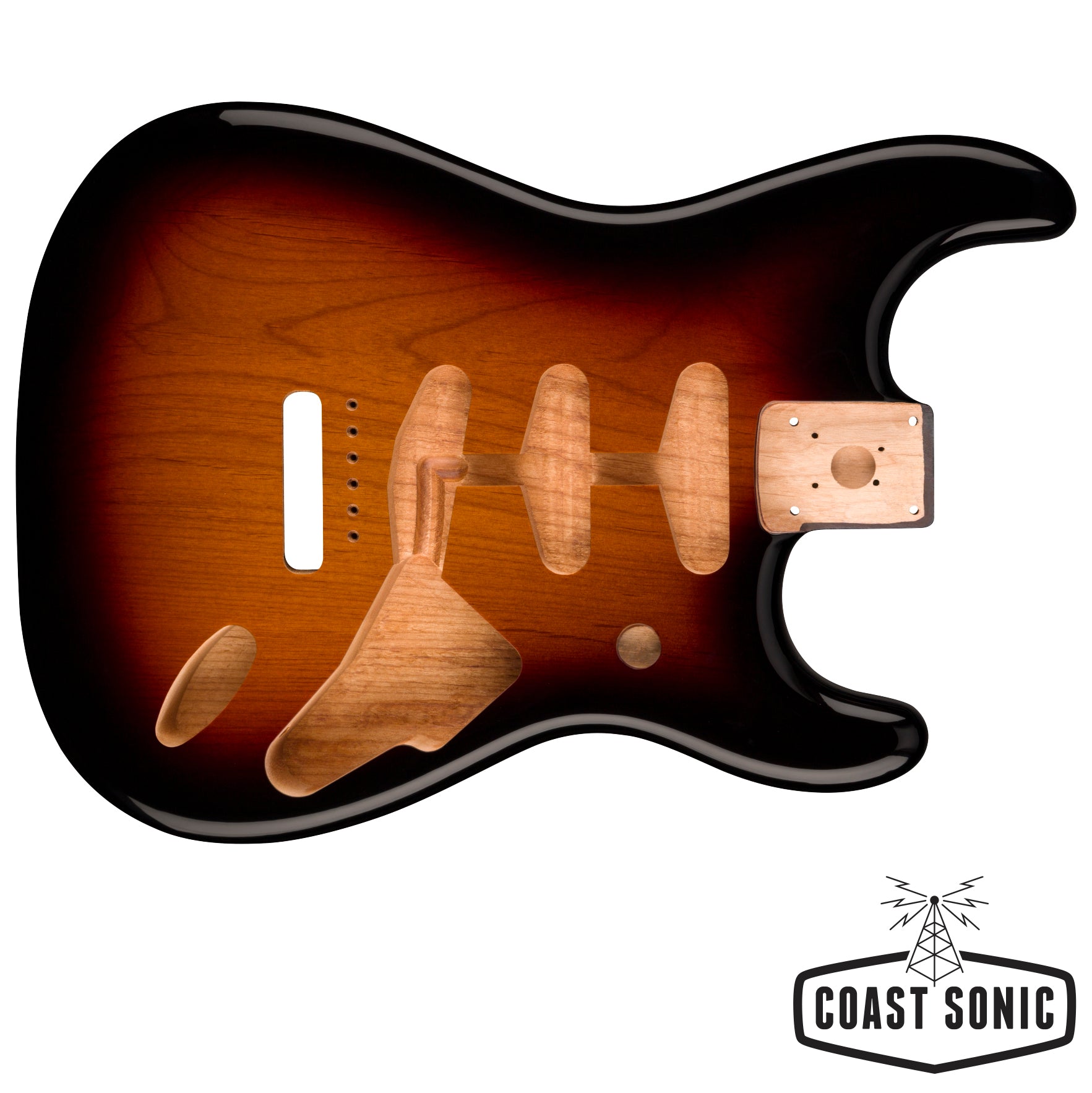 Fender Classic Series 60's Stratocaster SSS Alder Body-Vintage Bridge Mount- 3 Tone Sunburst