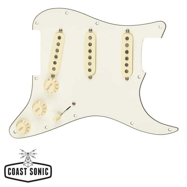 超歓迎】 Shop Fender Custom ギターパーツ Pickguard, Pre-Wired Strat Pickguard，  Pre-Wired Strat Custom Custom Shop Custom ´69 SSS， Parchm 