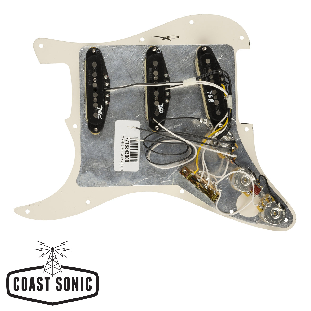 Fender Pre-Wired Strat Pickguard, Vintage Noiseless SSS