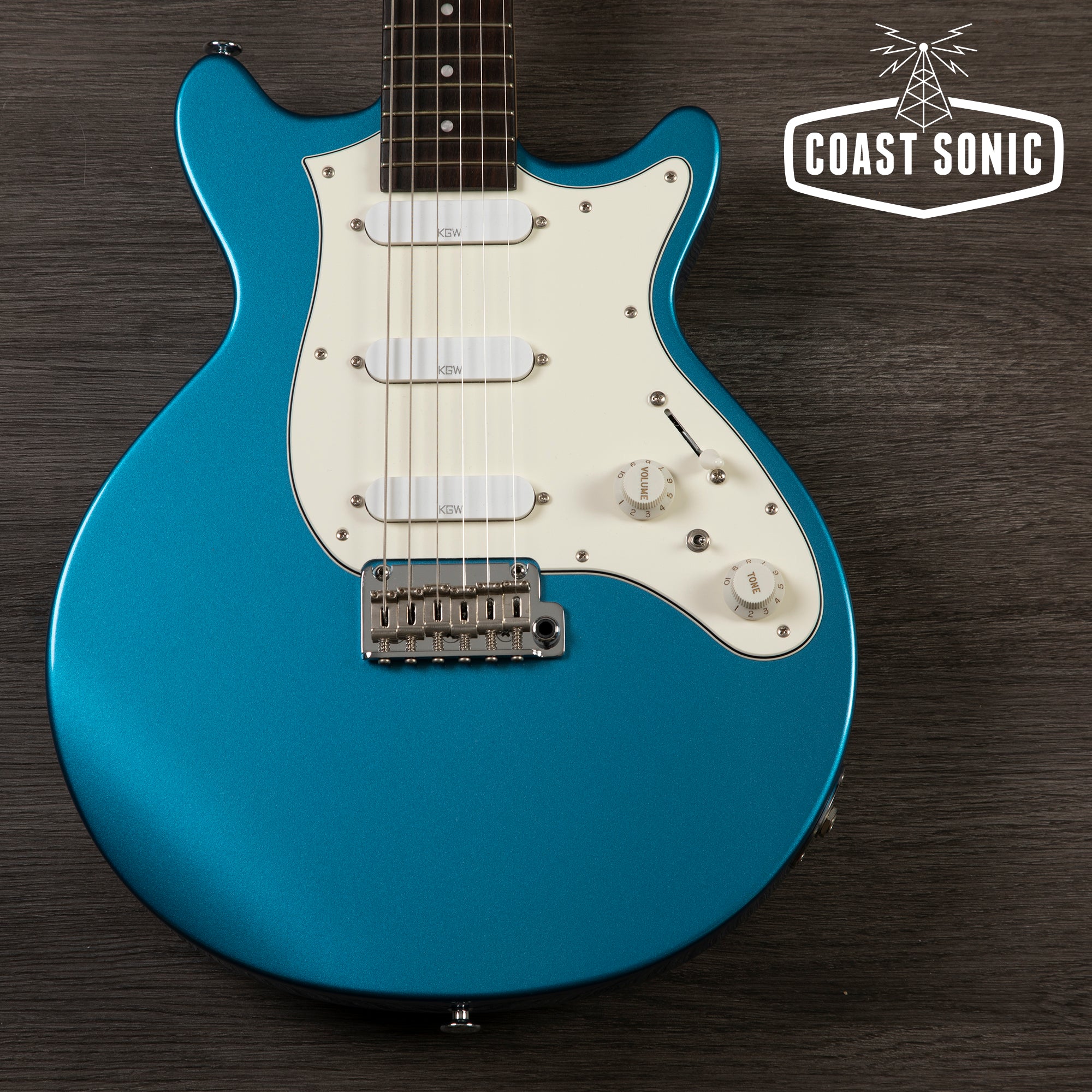 Kz Guitar Works KGW Bolt-On 22 "Lake Placid Blue"