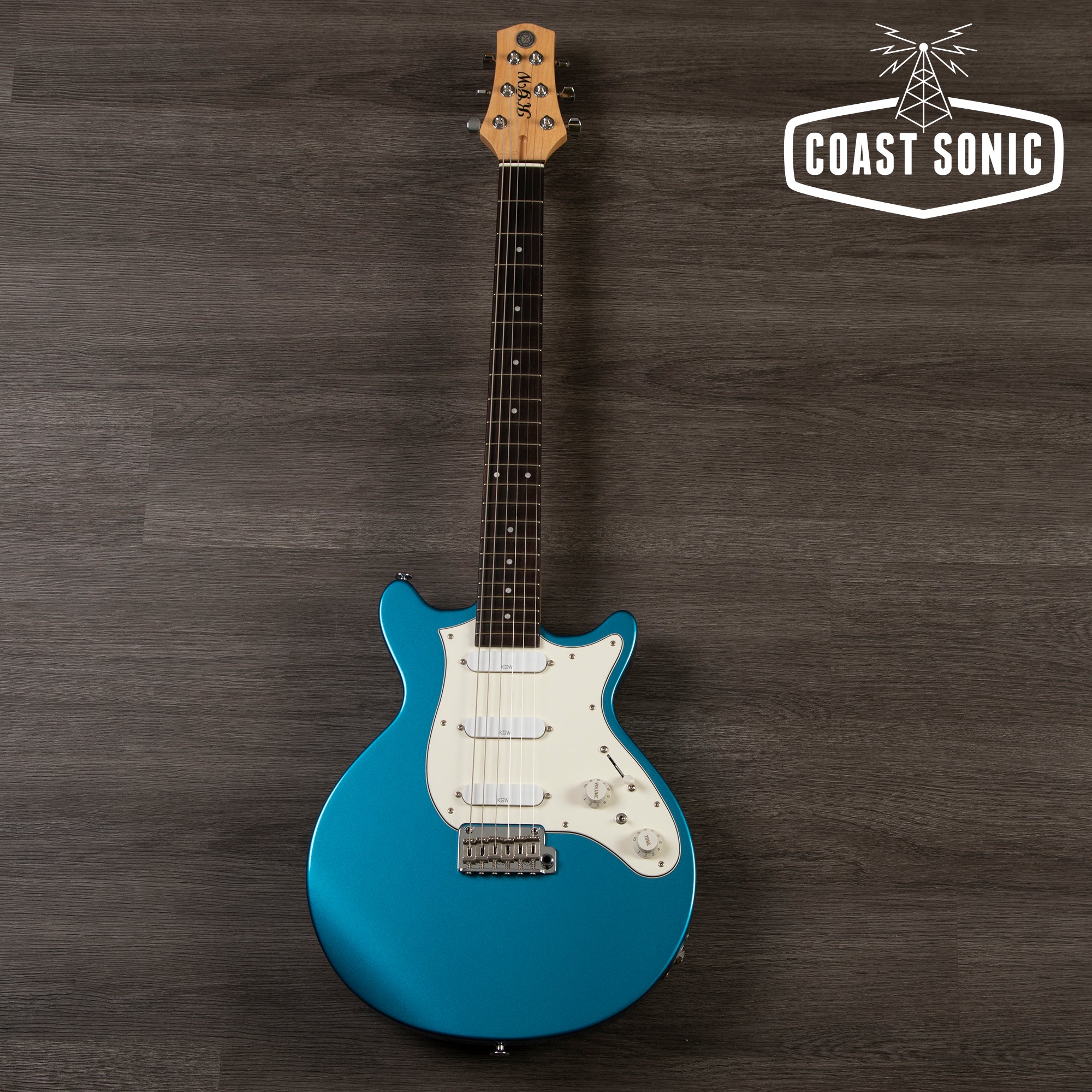 Kz Guitar Works KGW Bolt-On 22 "Lake Placid Blue"