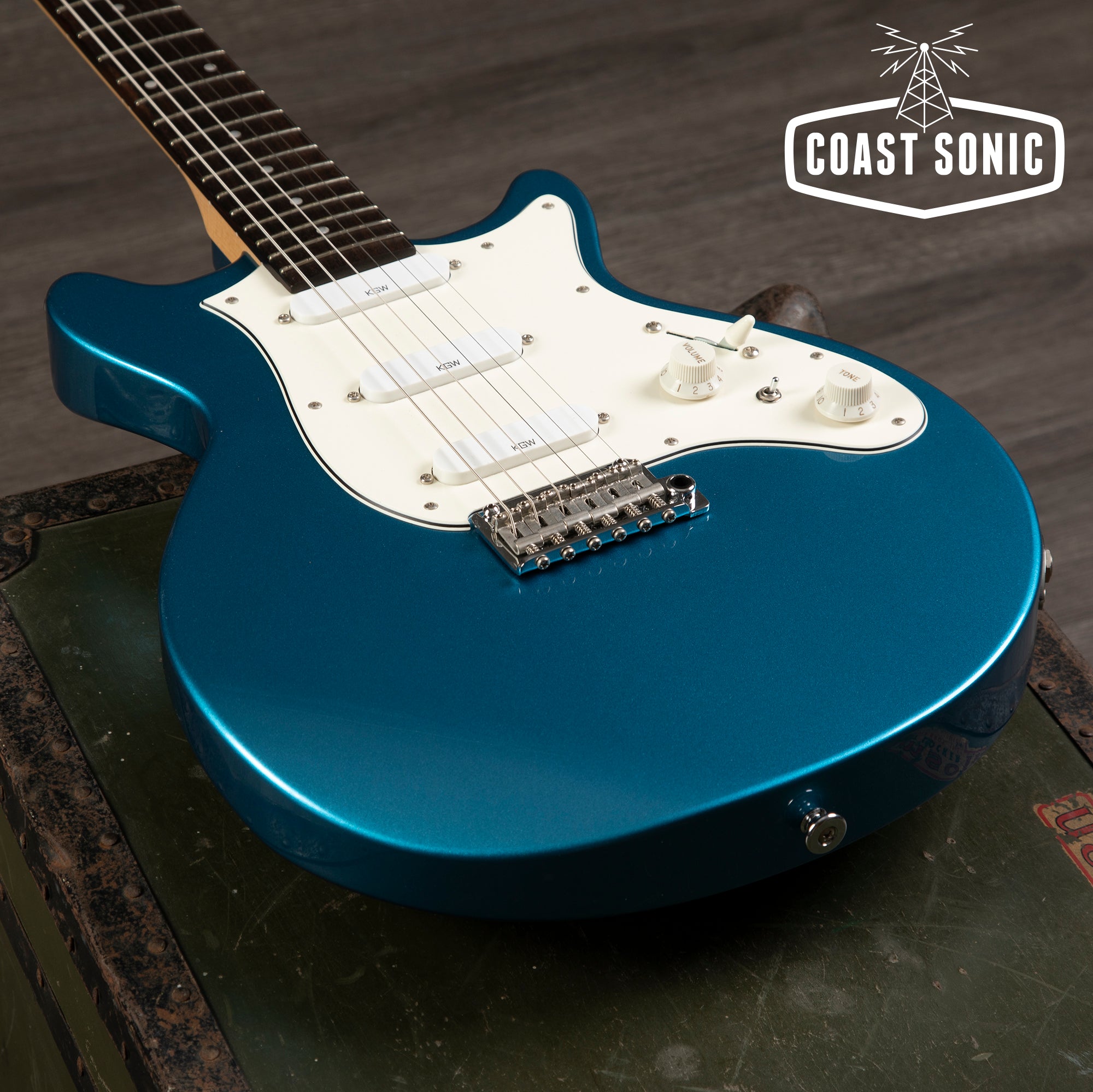 Kz Guitar Works KGW Bolt-On 22 "Lake Placid Blue"
