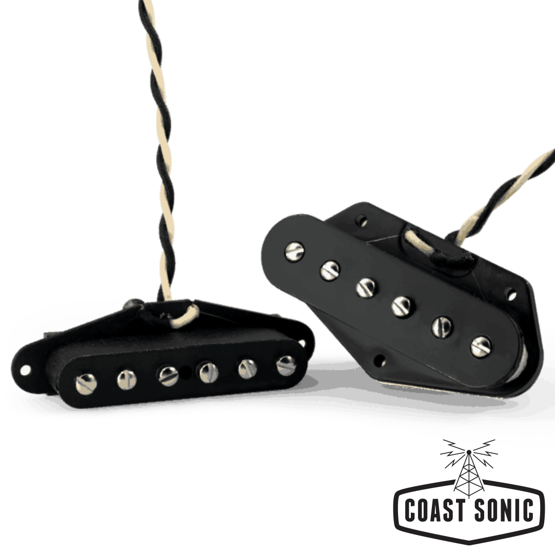 Lindy Fralin Steel Pole 42 Tele Pickup Set Raw Nickel Open-Top