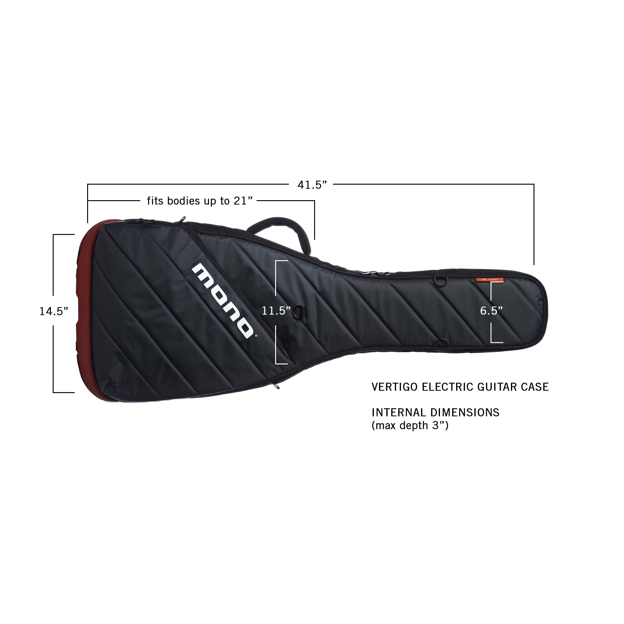 MONO Vertigo Electric Guitar Case- Grey