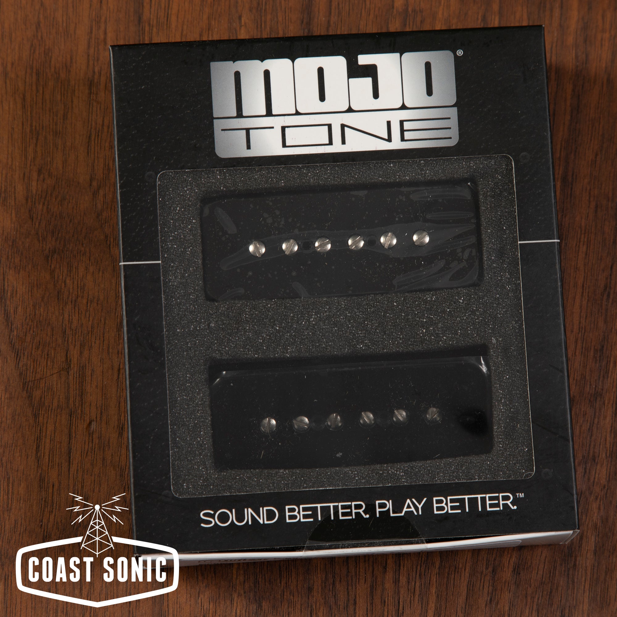 Mojotone '56 Quiet Coil P-90 Soapbar Pickup Set Black